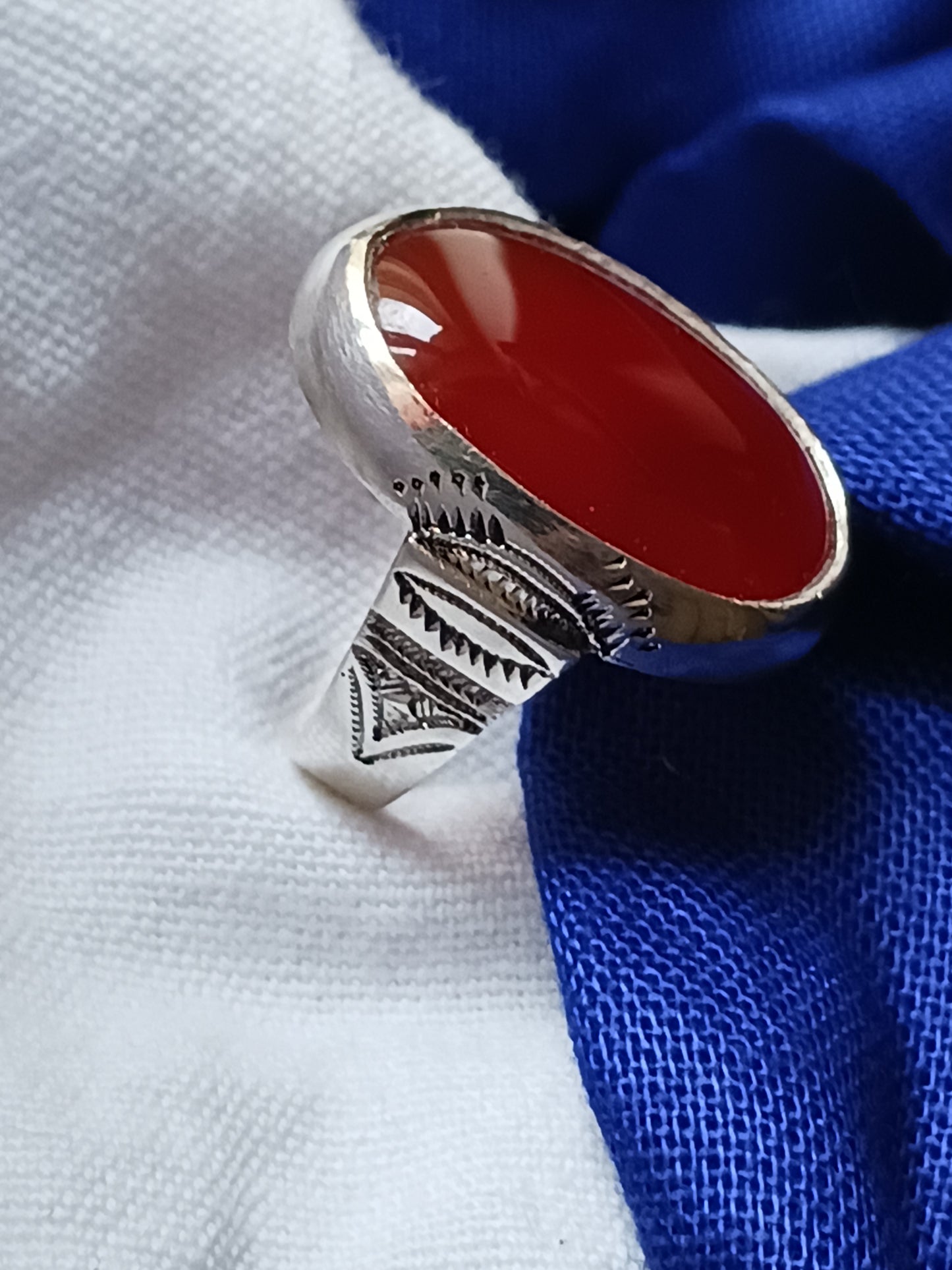 Bague touareg en argent massif