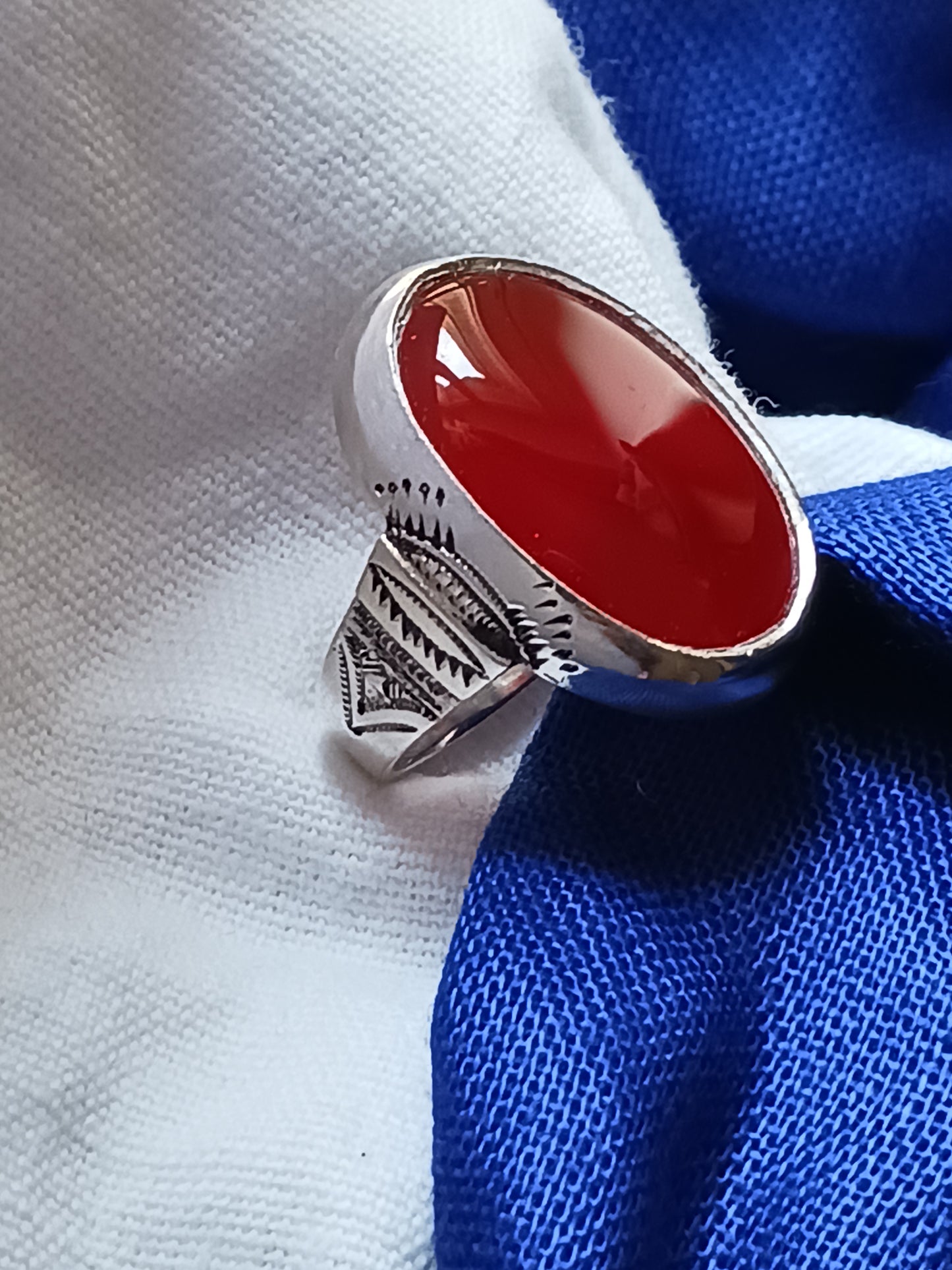 Bague touareg en argent massif