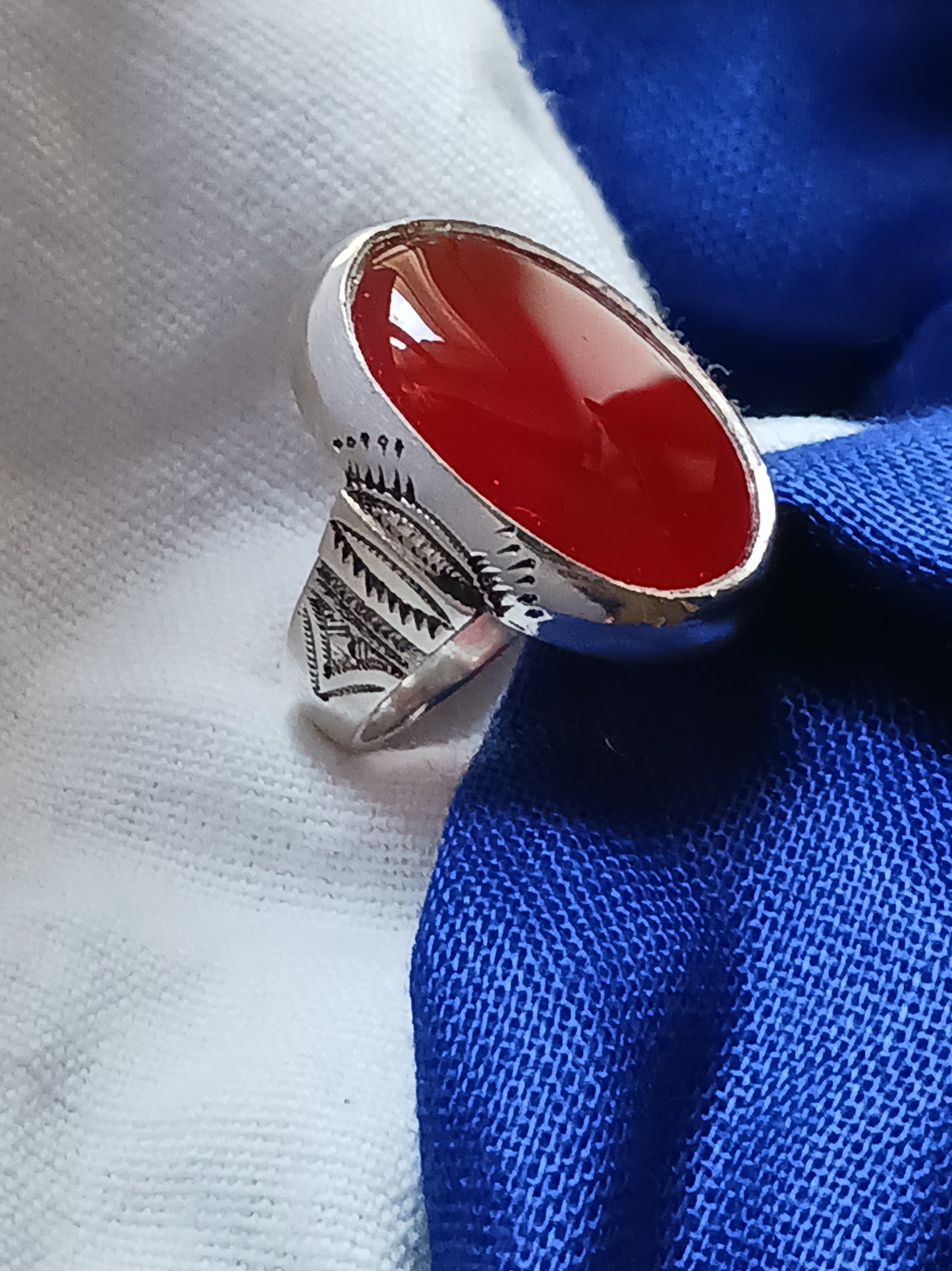 Bague touareg en argent massif