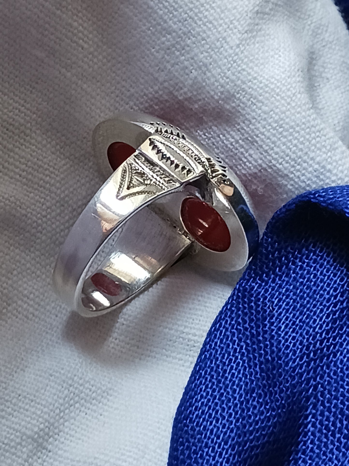 Bague touareg en argent massif