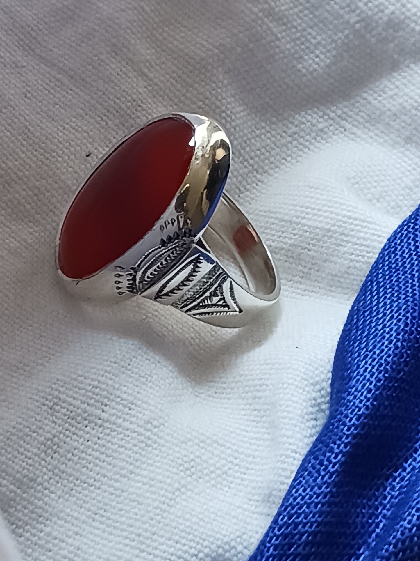 Bague touareg en argent massif