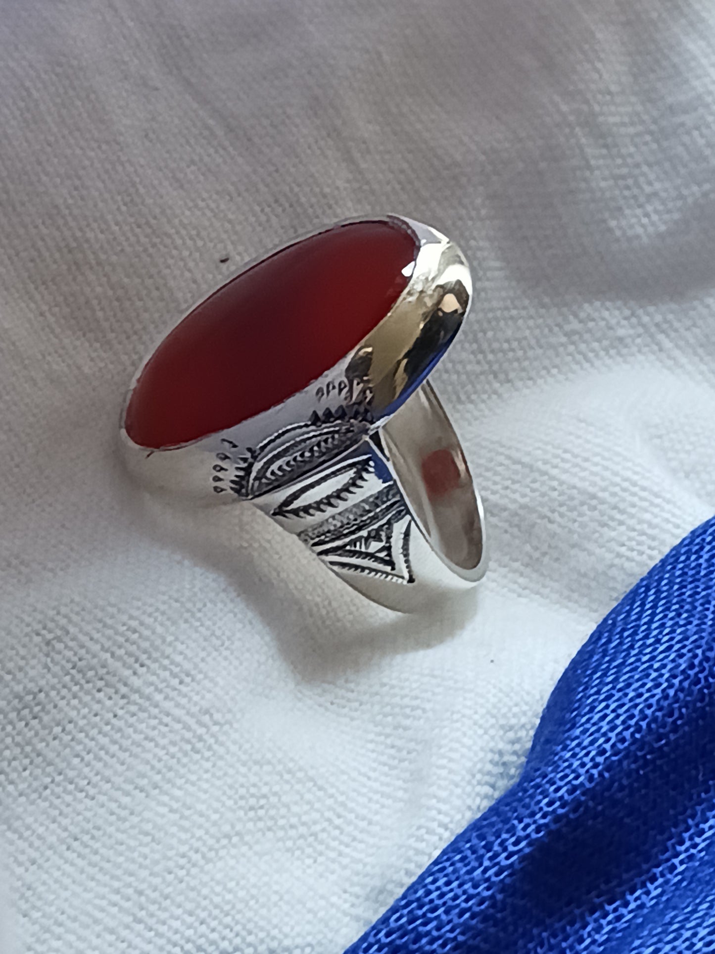 Bague touareg en argent massif