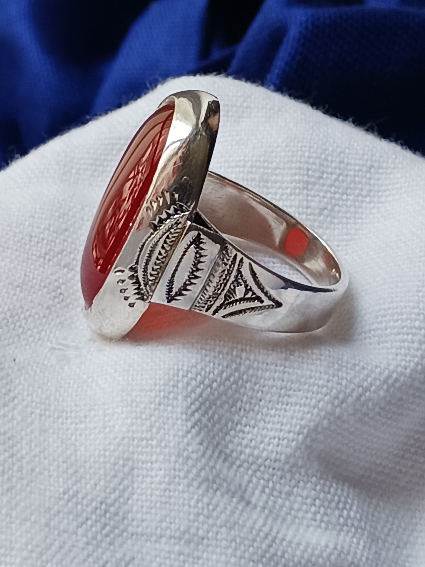 Bague touareg en argent massif