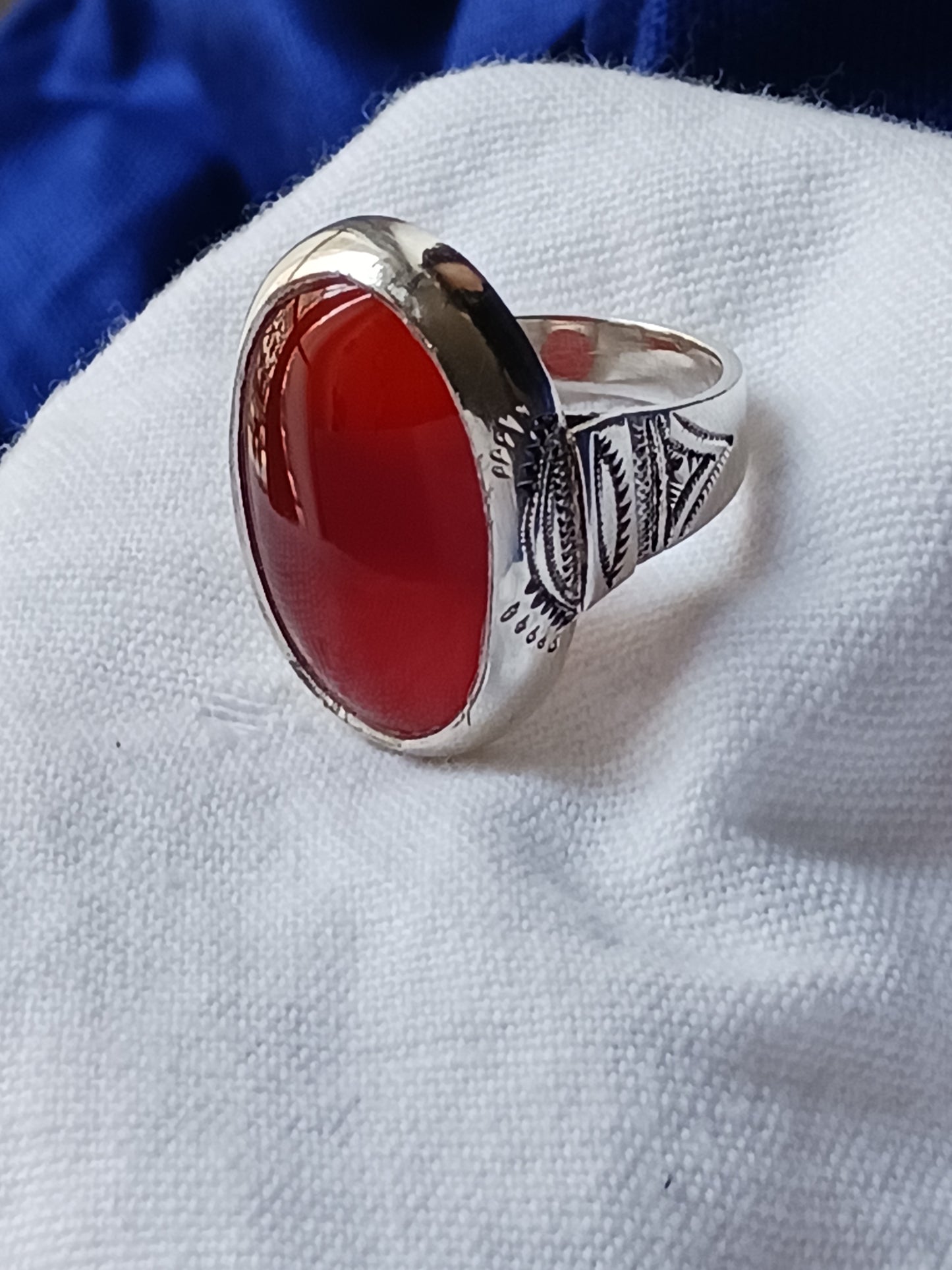 Bague touareg en argent massif