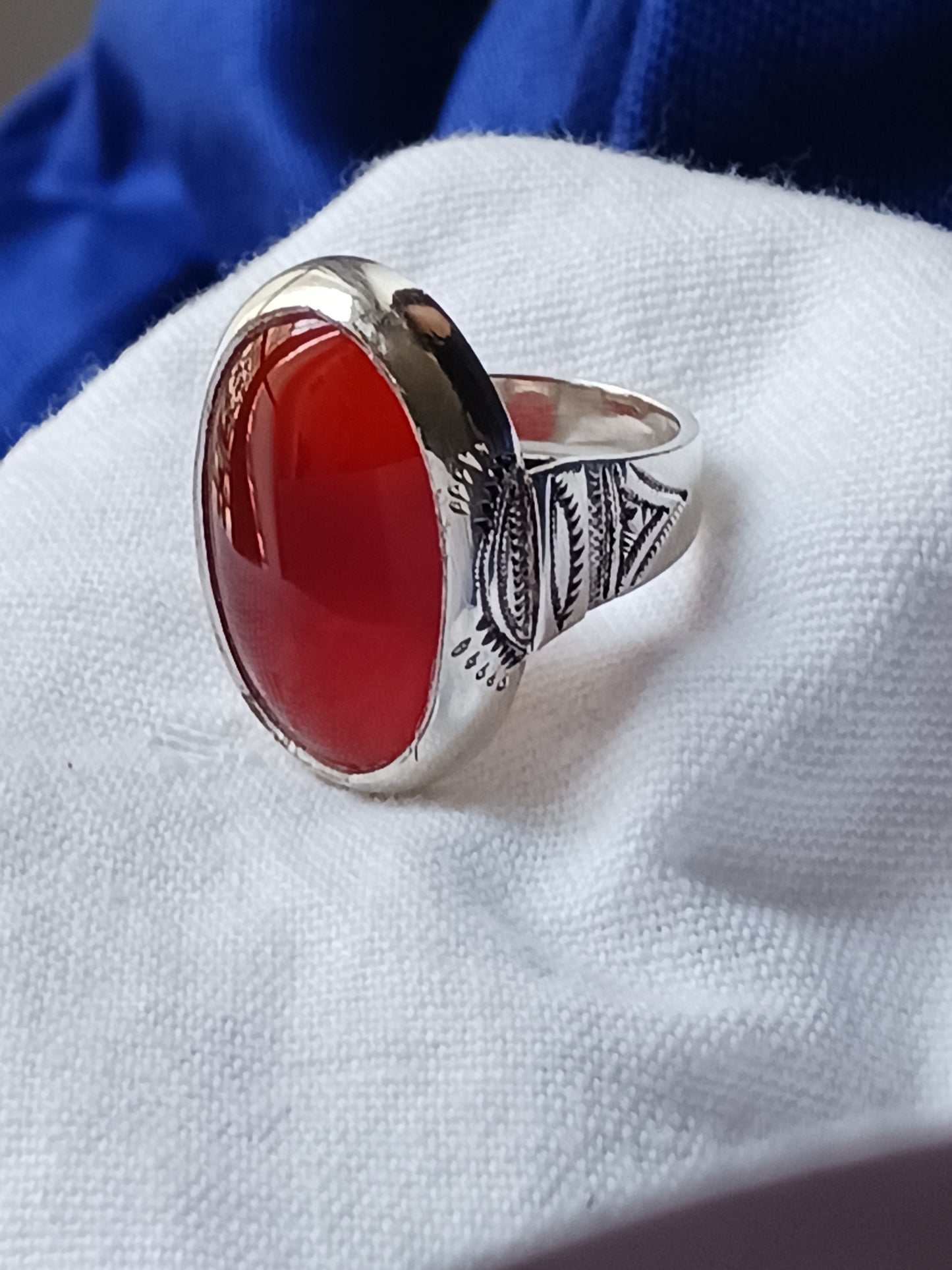 Bague touareg en argent massif