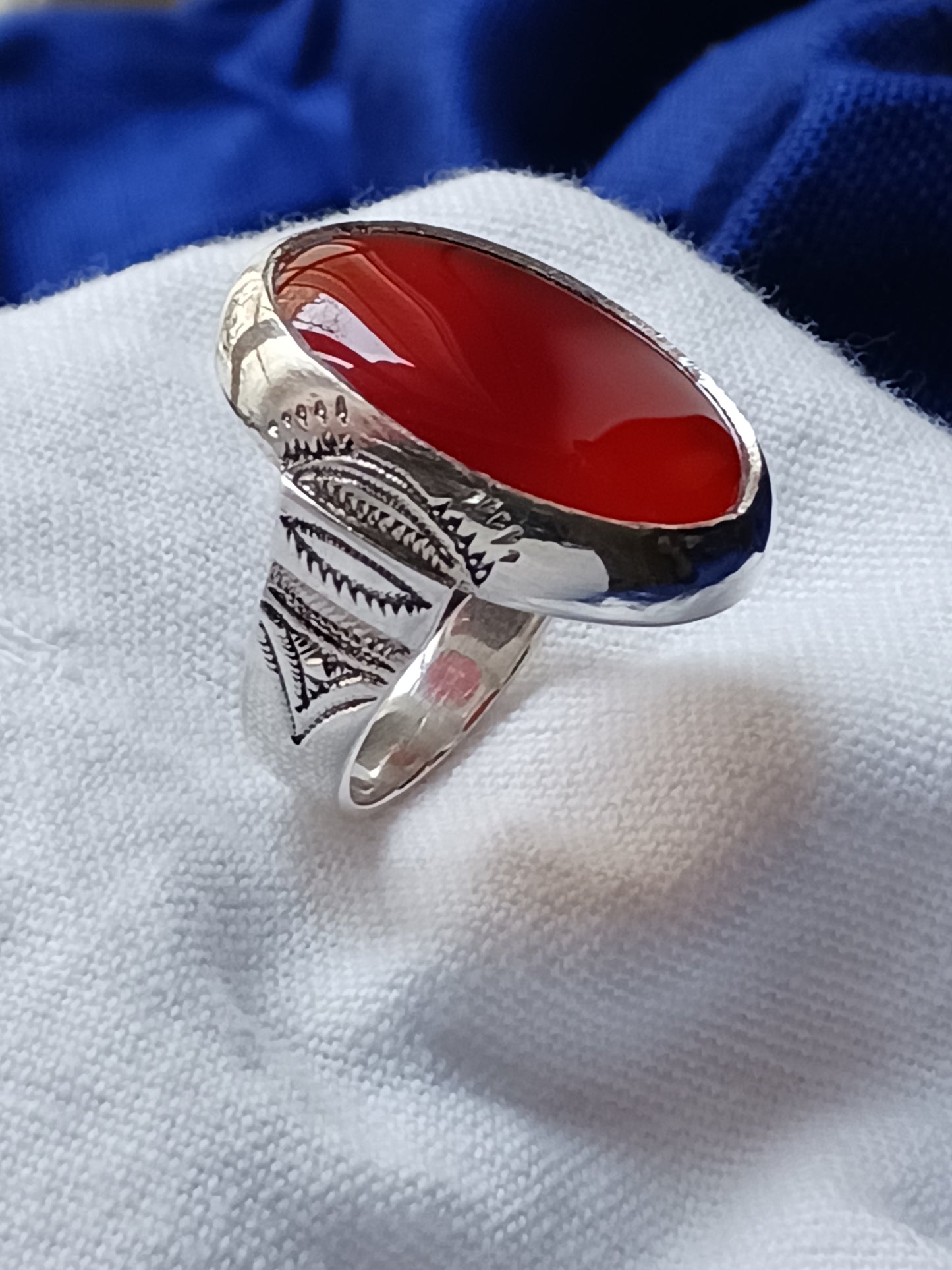 Bague touareg en argent massif