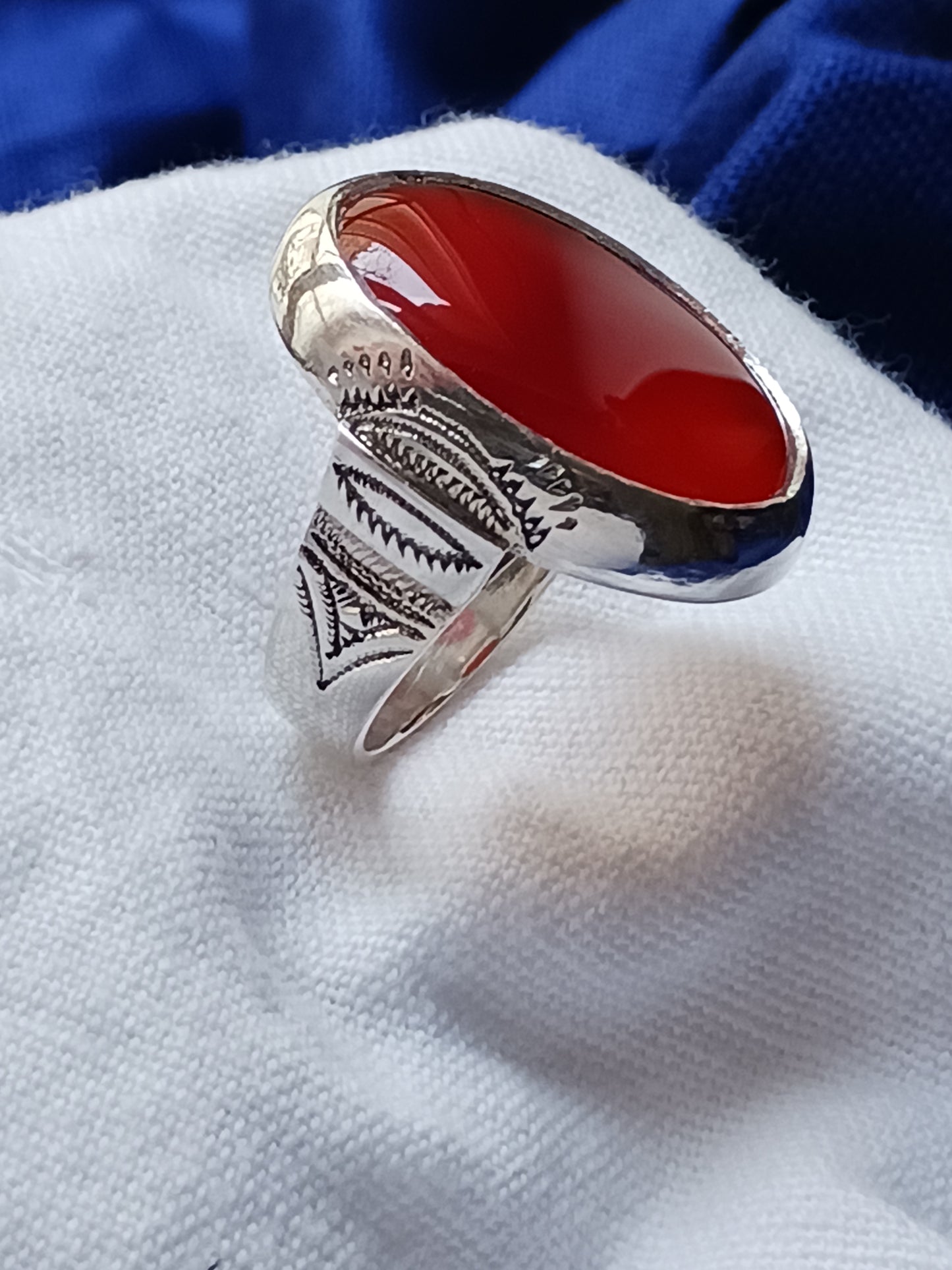 Bague touareg en argent massif