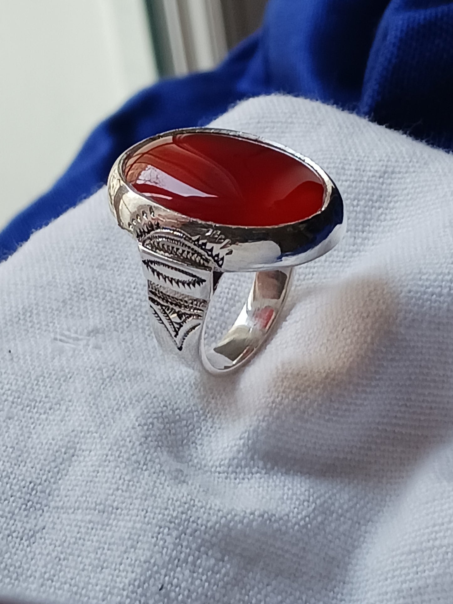 Bague touareg en argent massif