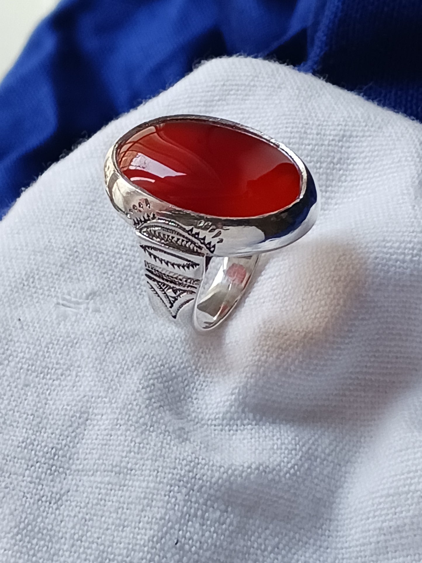 Bague touareg en argent massif