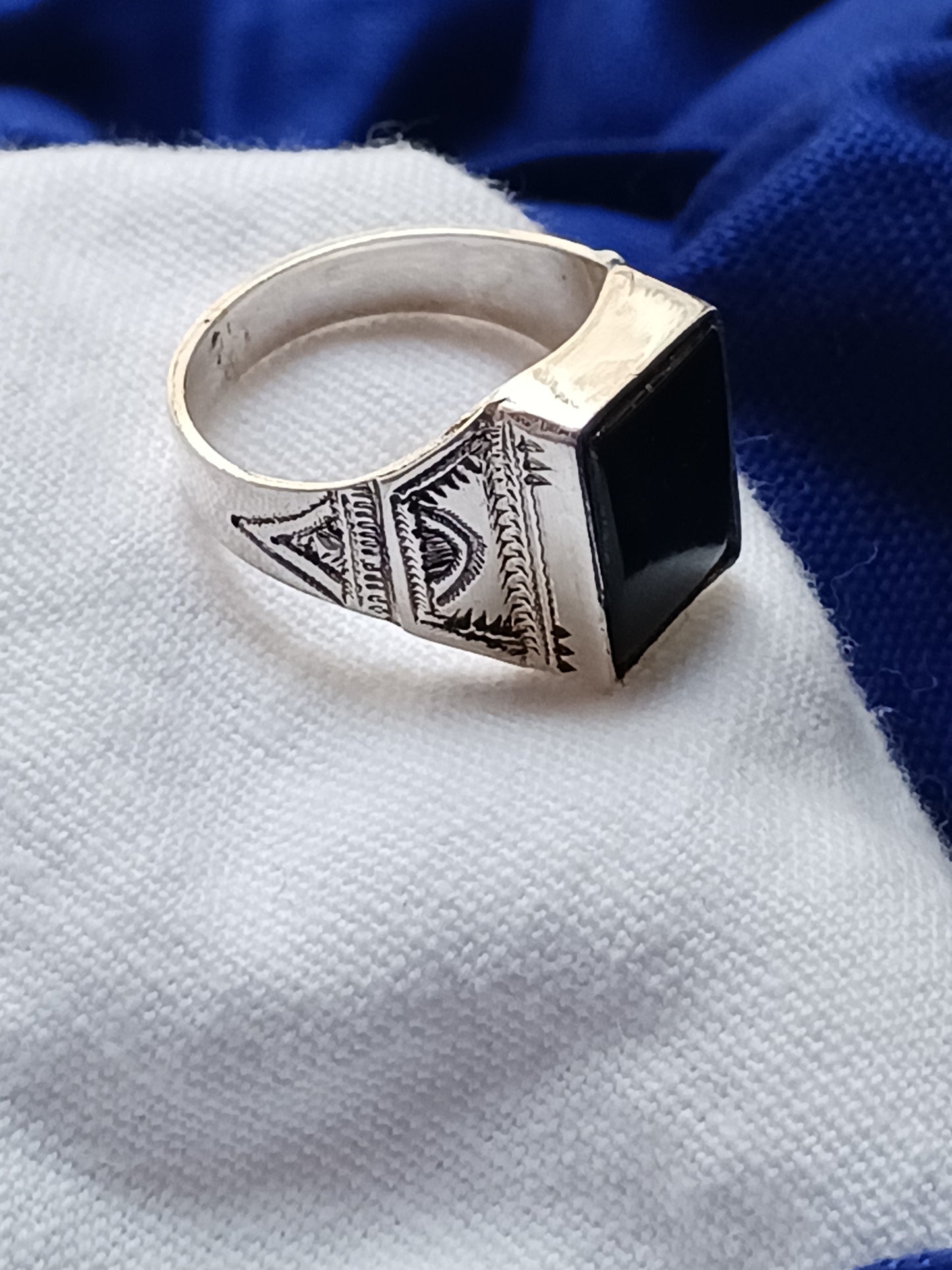 Bague touareg en argent massif