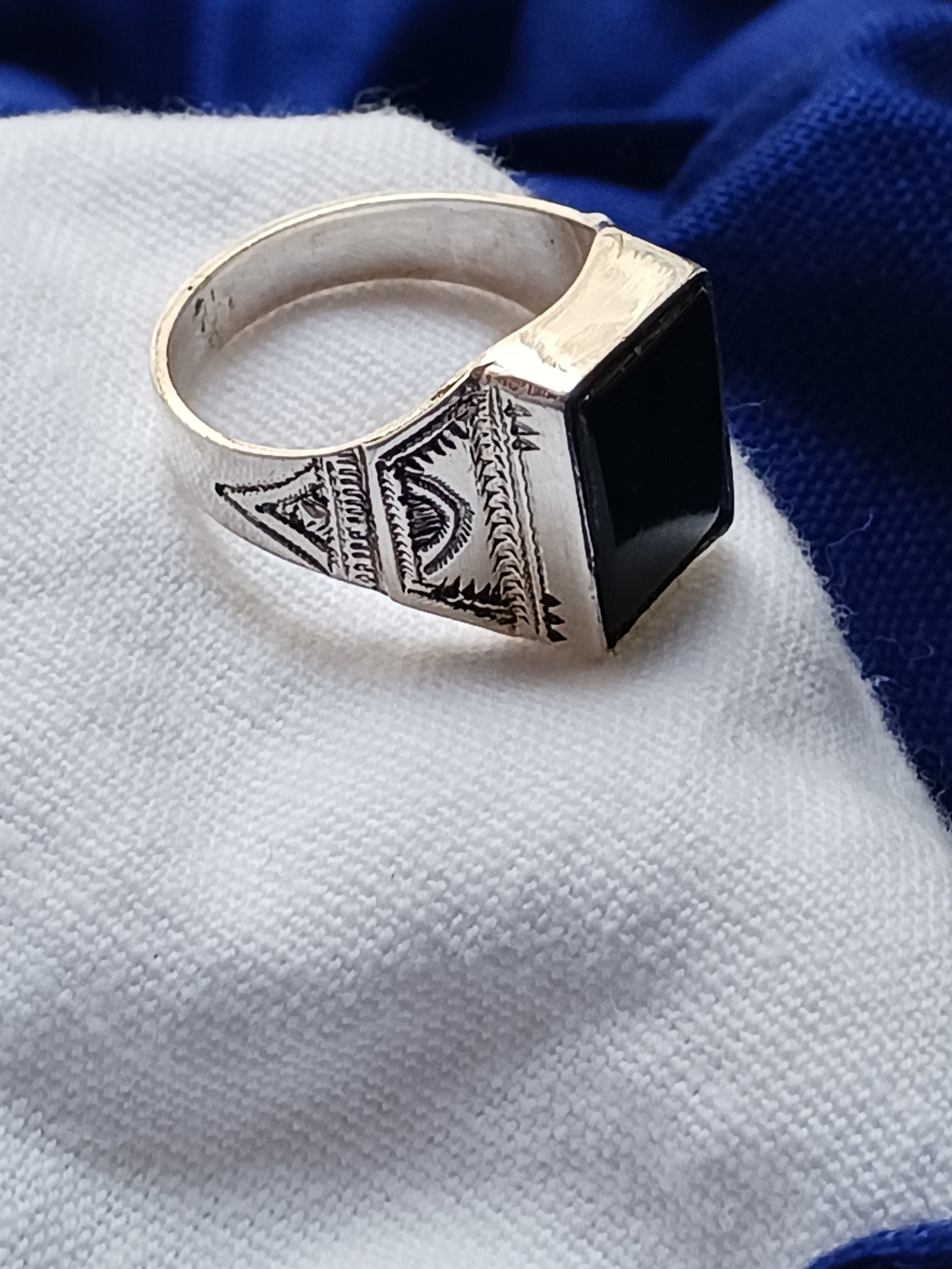 Bague touareg en argent massif