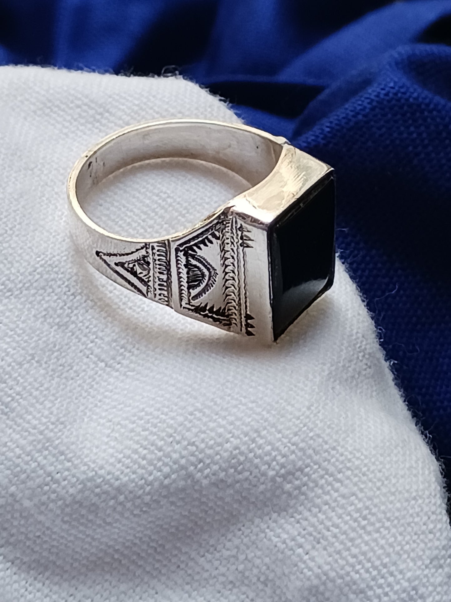 Bague touareg en argent massif
