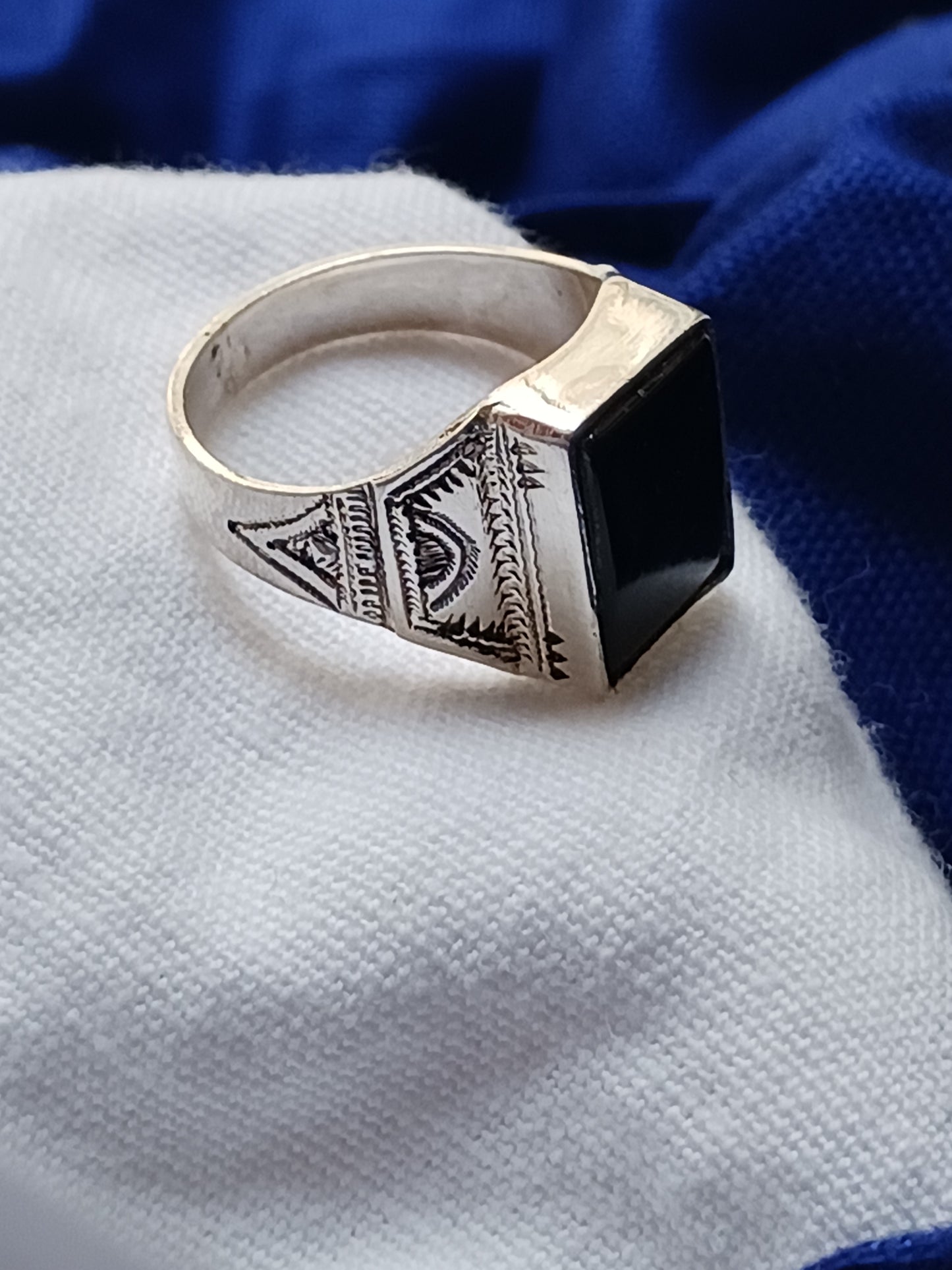 Bague touareg en argent massif