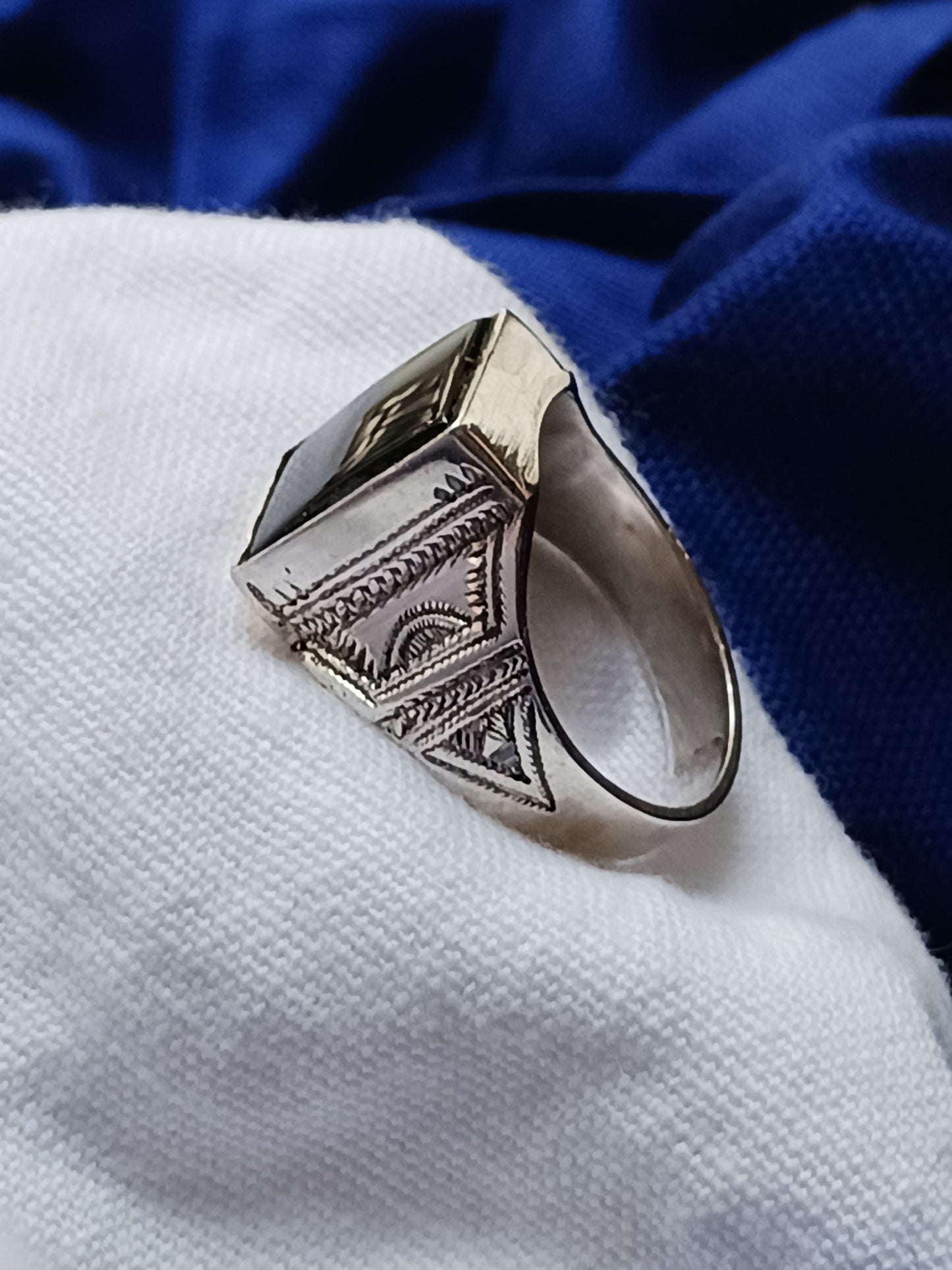 Bague touareg en argent massif