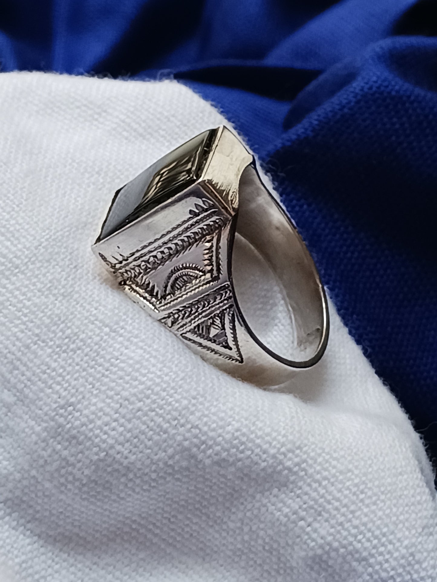 Bague touareg en argent massif