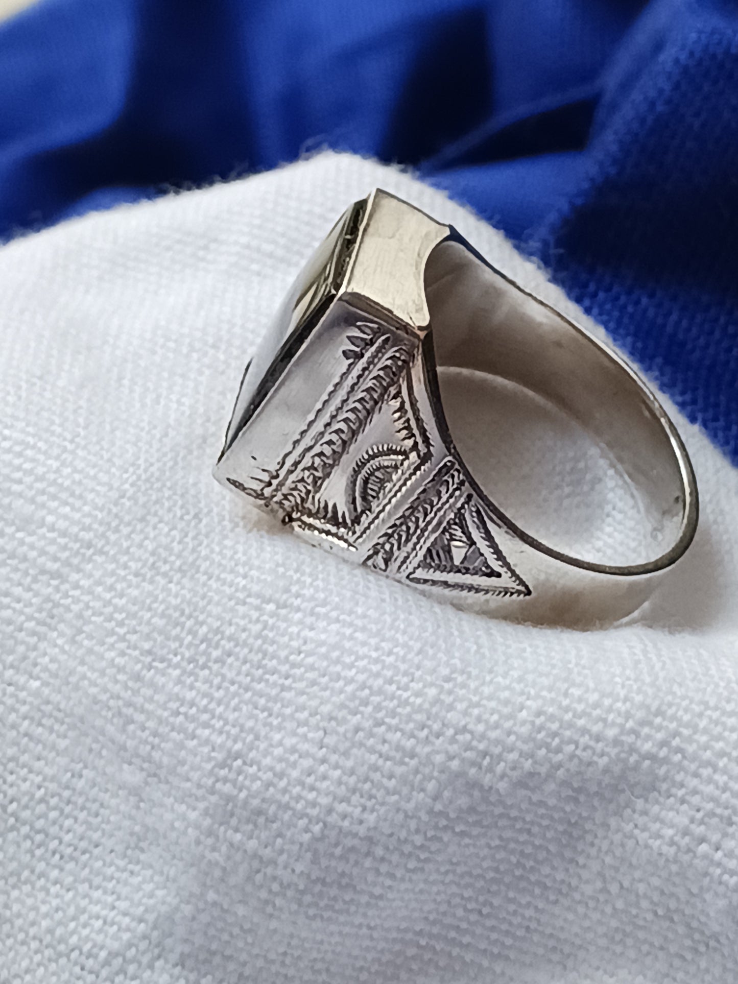 Bague touareg en argent massif