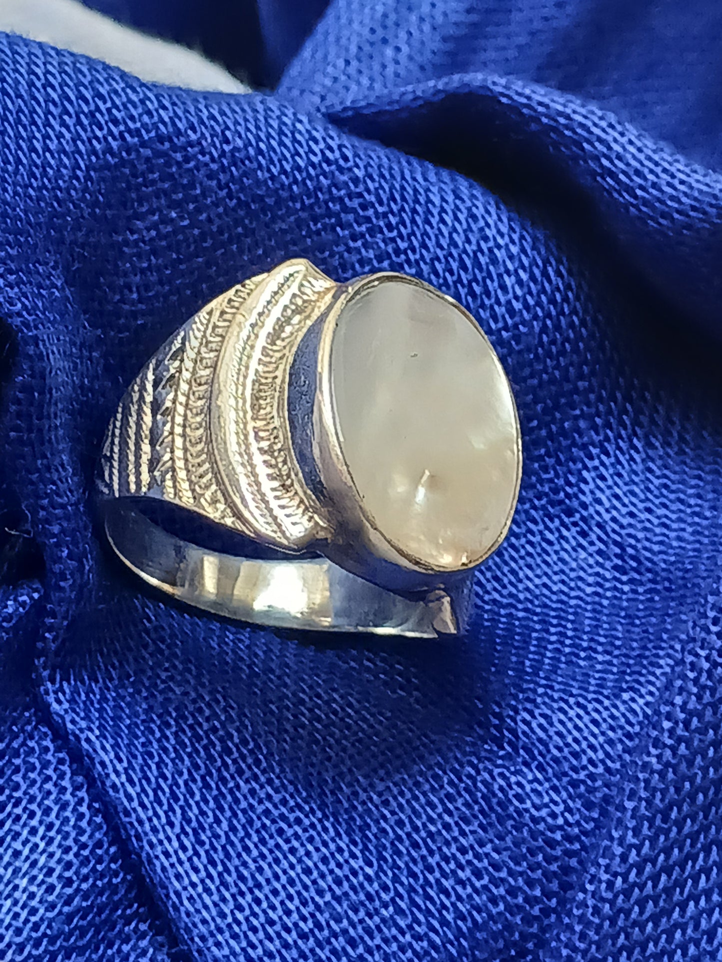 Bague touareg en argent massif