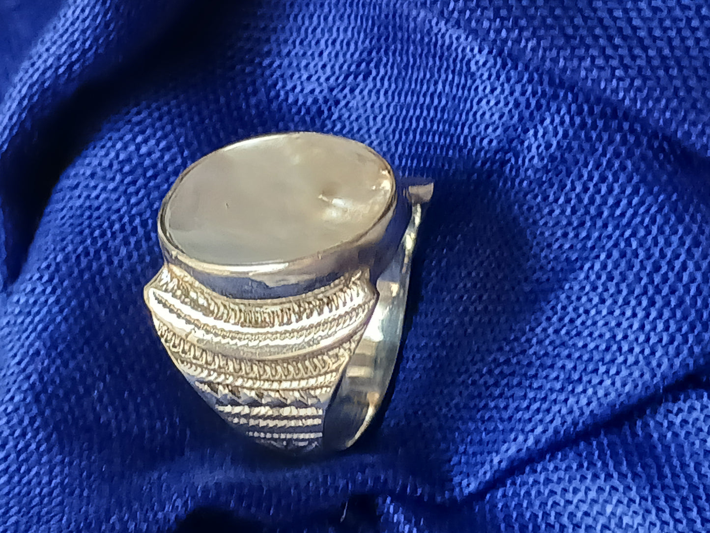 Bague touareg en argent massif