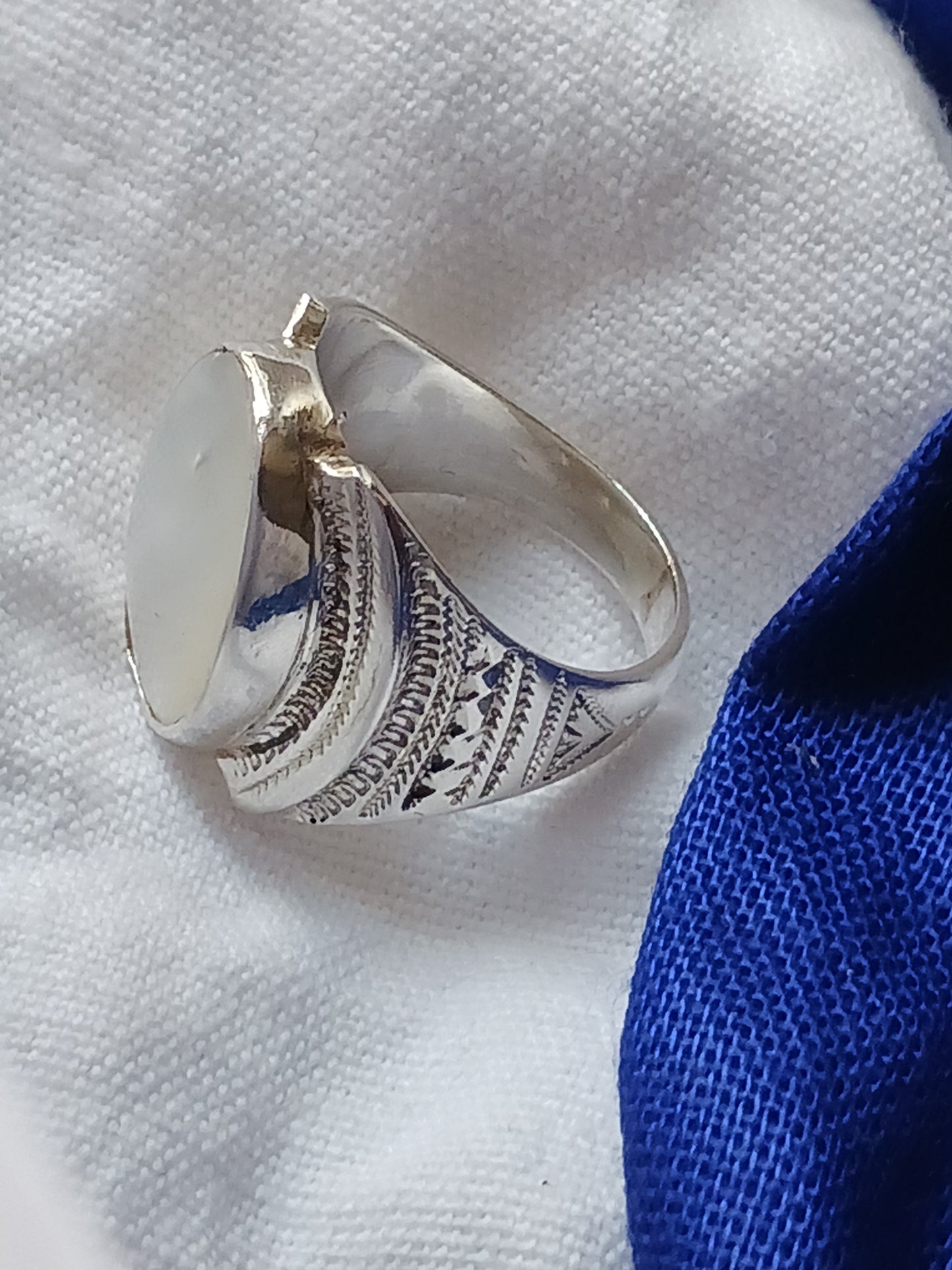 Bague touareg en argent massif