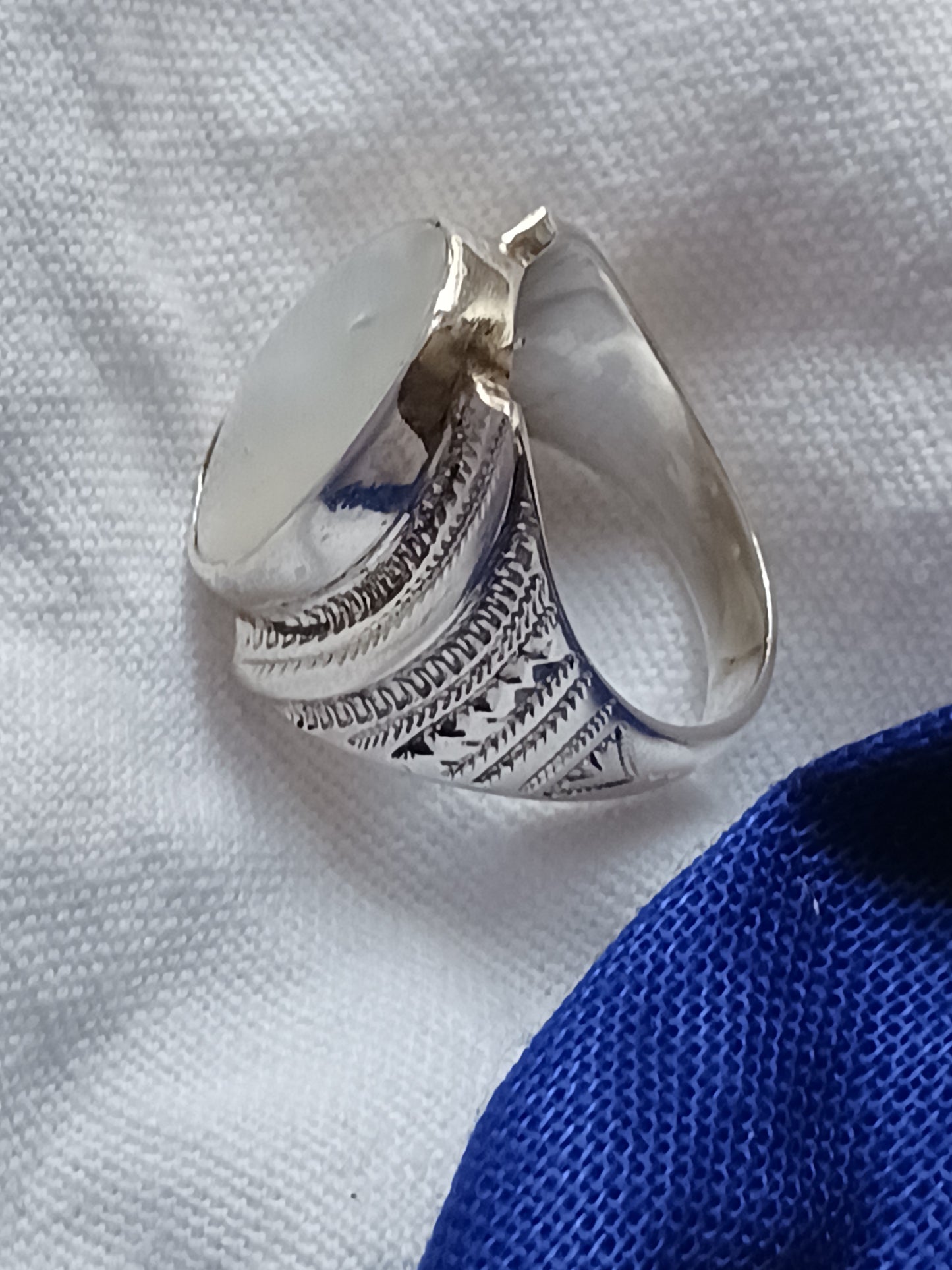 Bague touareg en argent massif