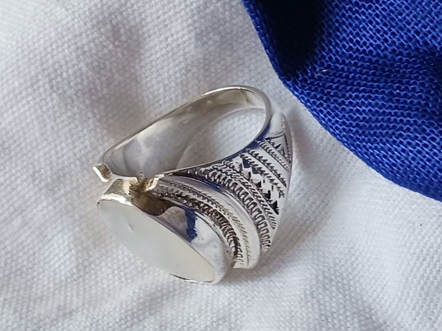Bague touareg en argent massif