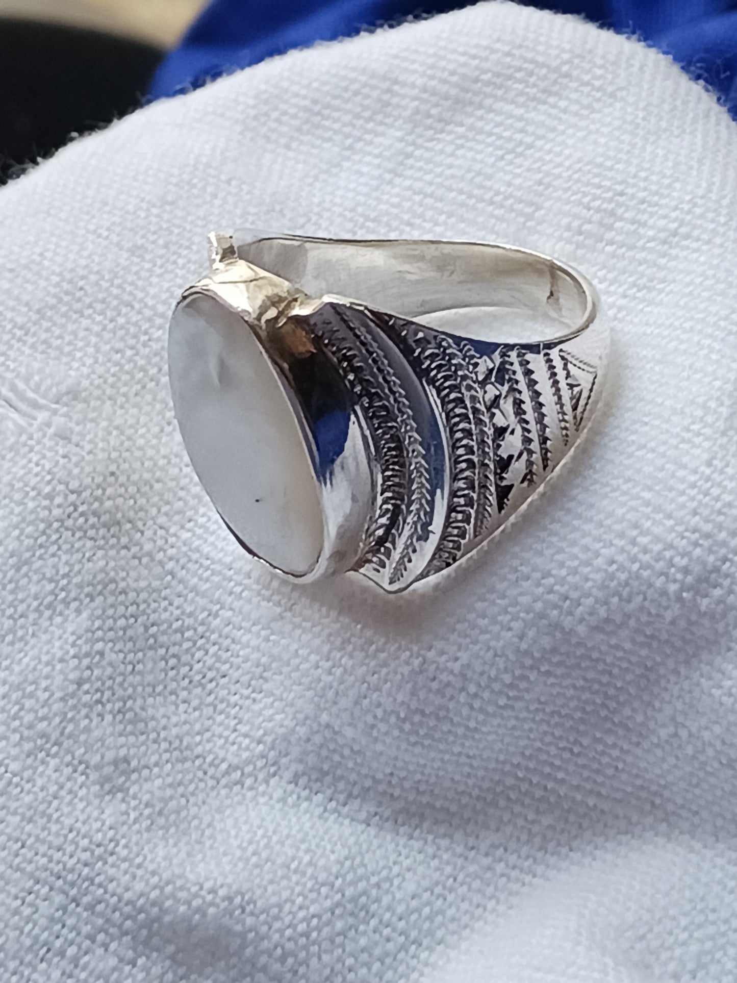 Bague touareg en argent massif