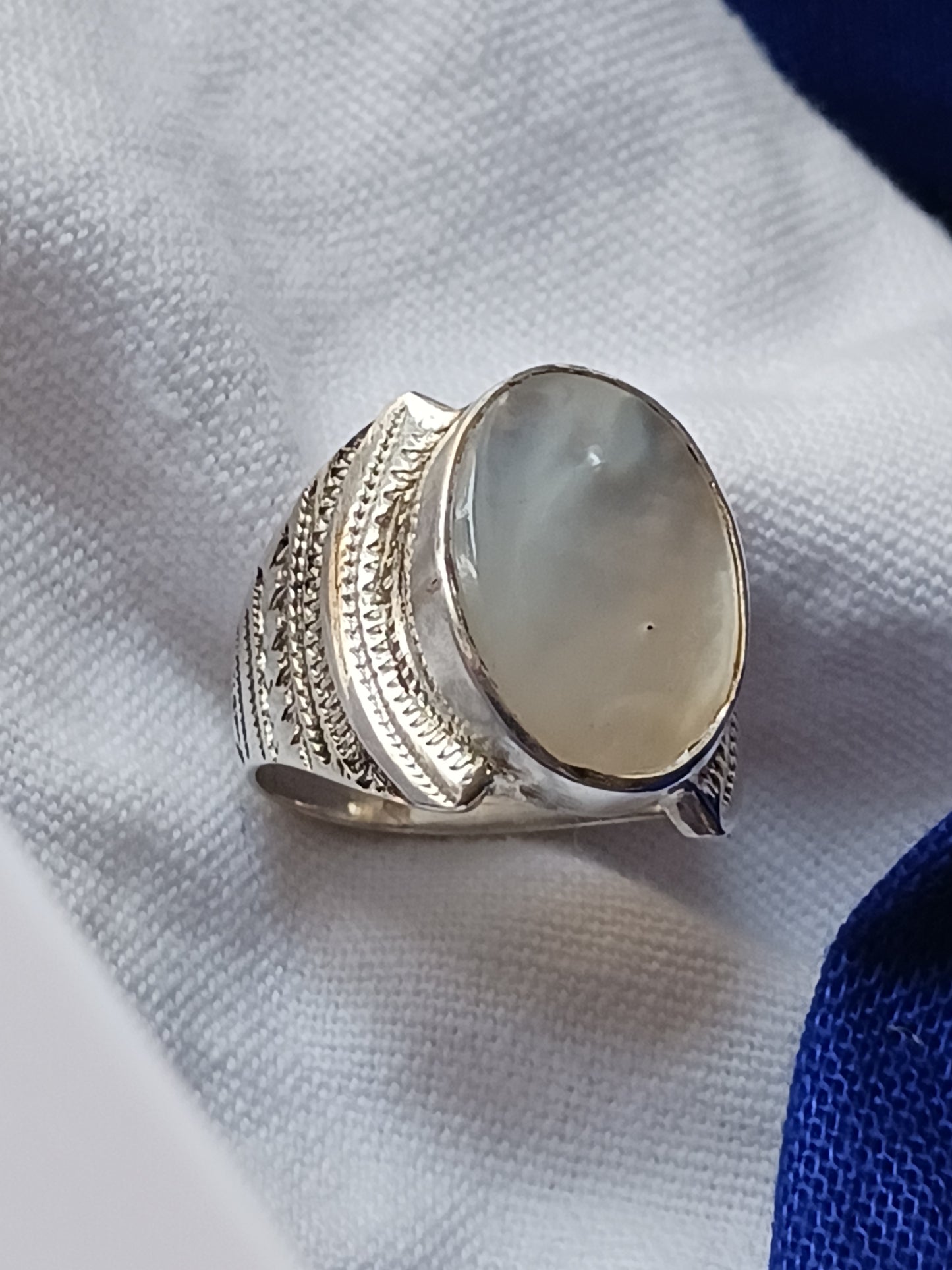 Bague touareg en argent massif
