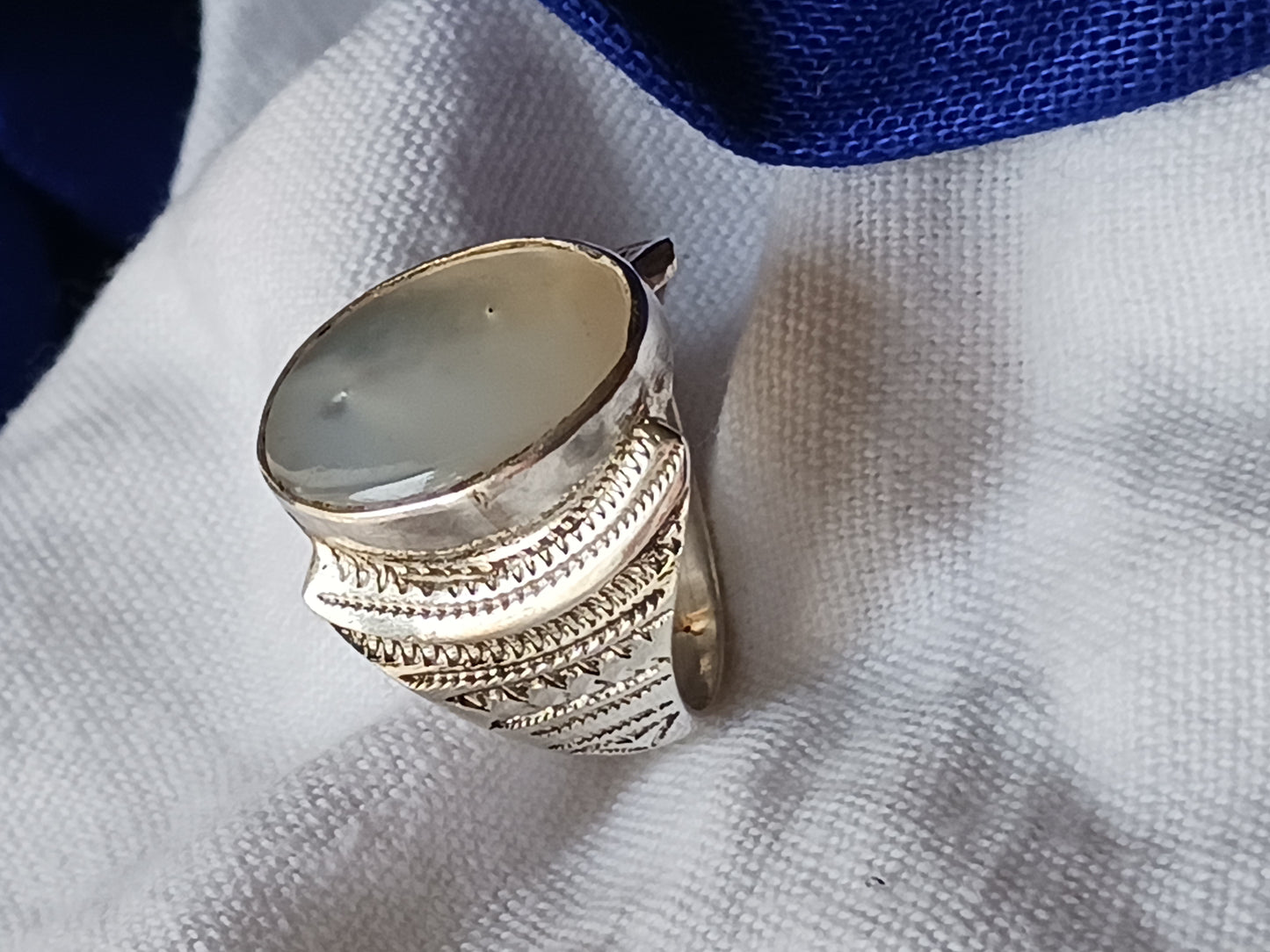 Bague touareg en argent massif