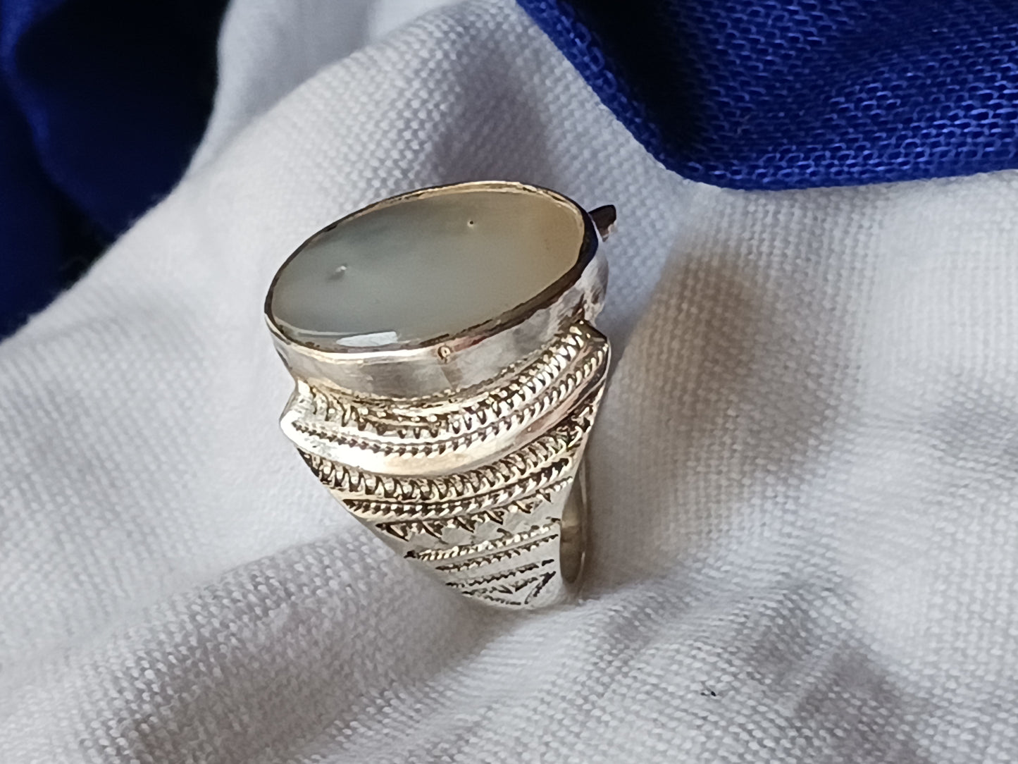 Bague touareg en argent massif