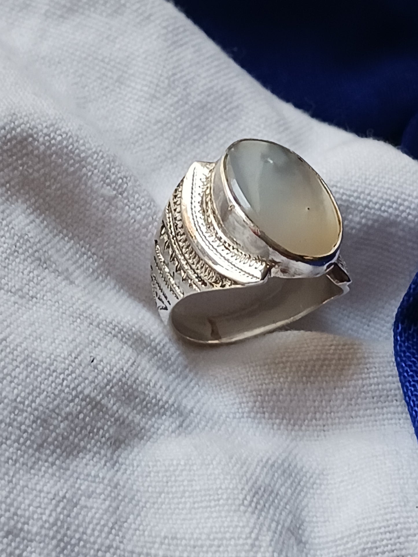 Bague touareg en argent massif