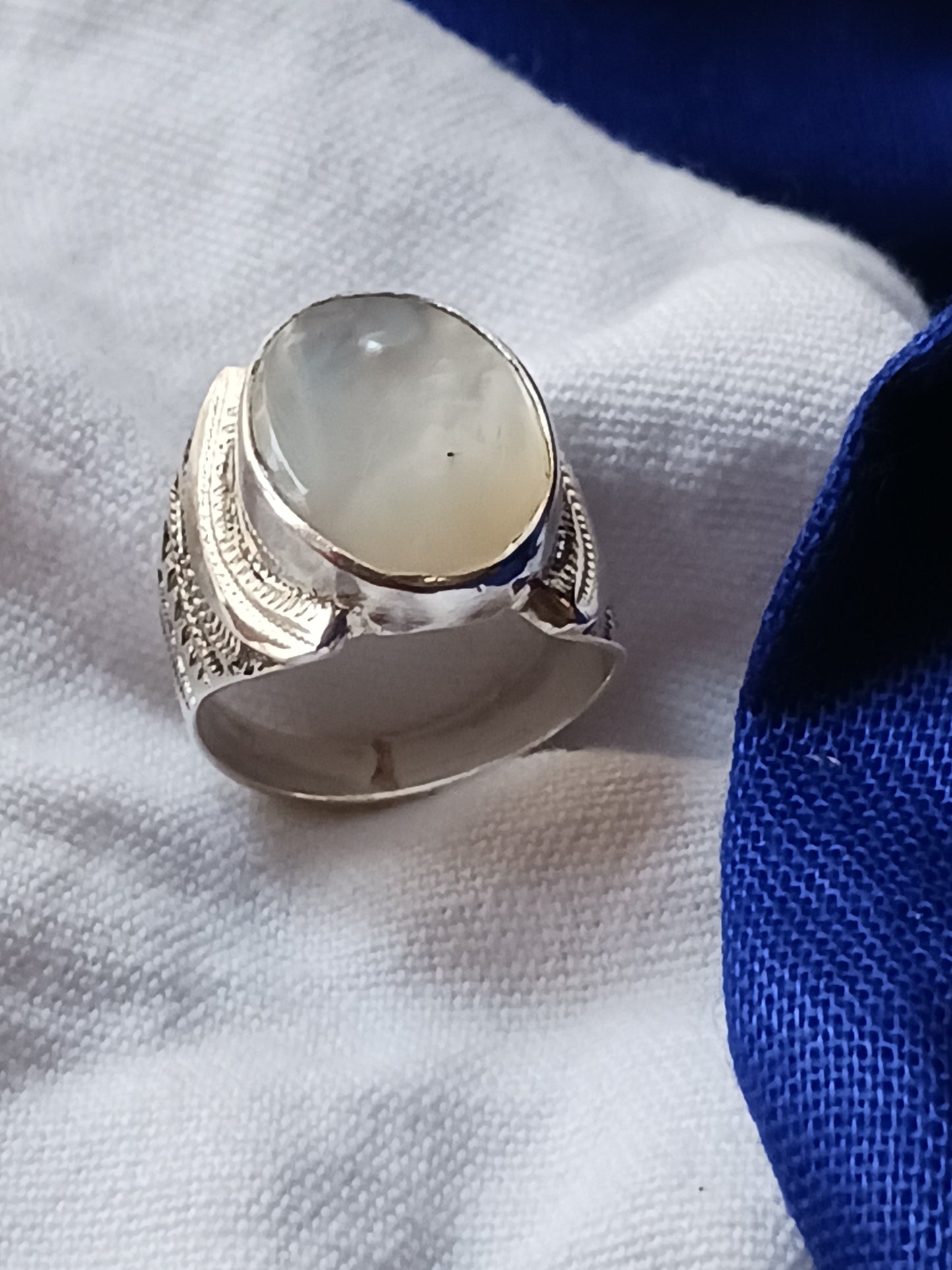 Bague touareg en argent massif
