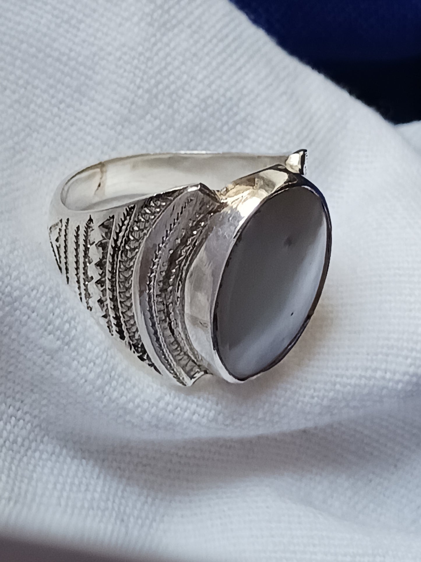 Bague touareg en argent massif