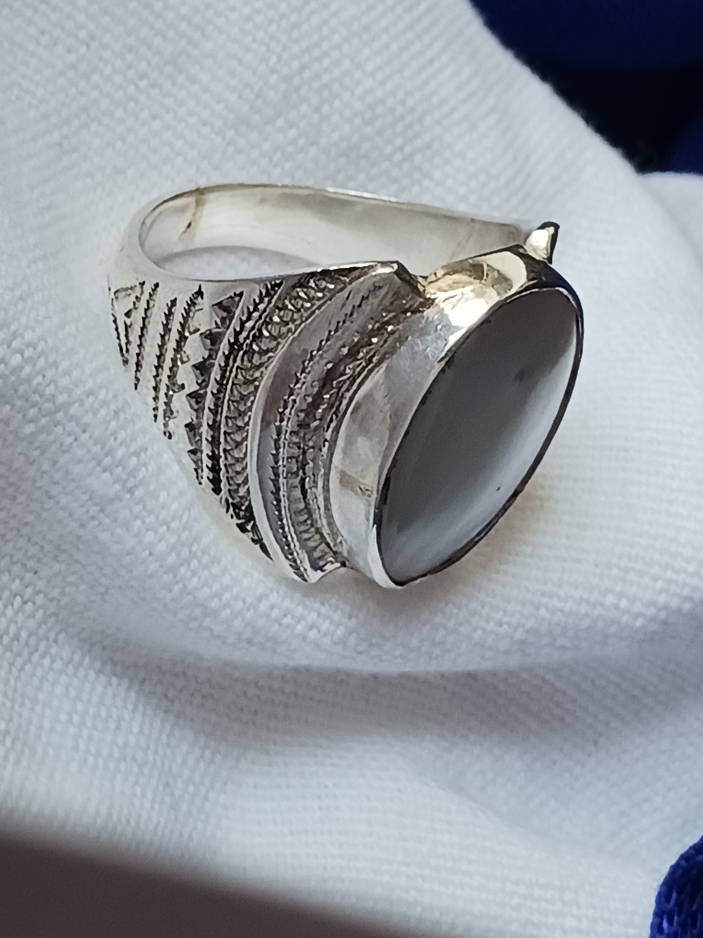 Bague touareg en argent massif