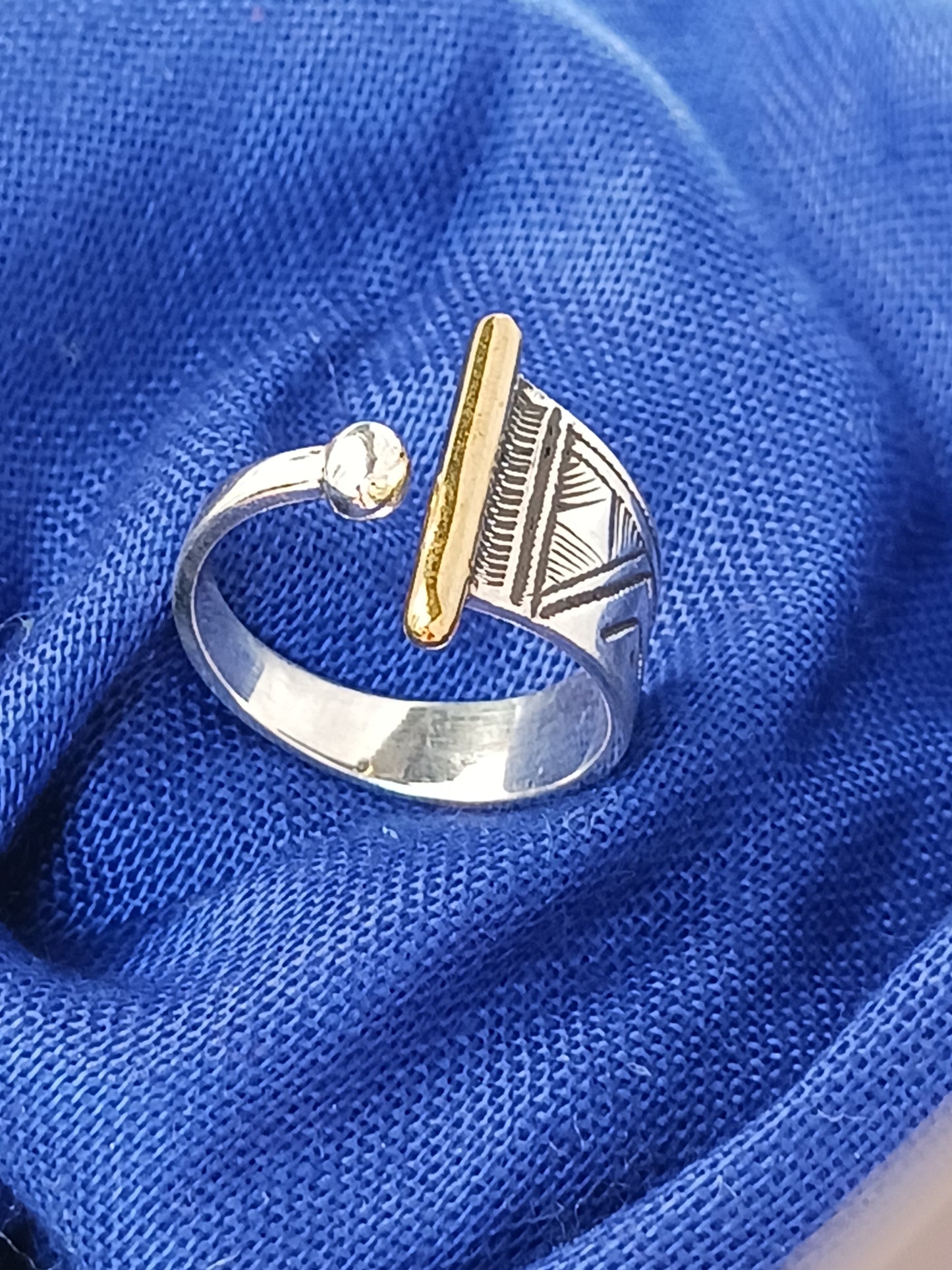 Bague touareg en argent massif