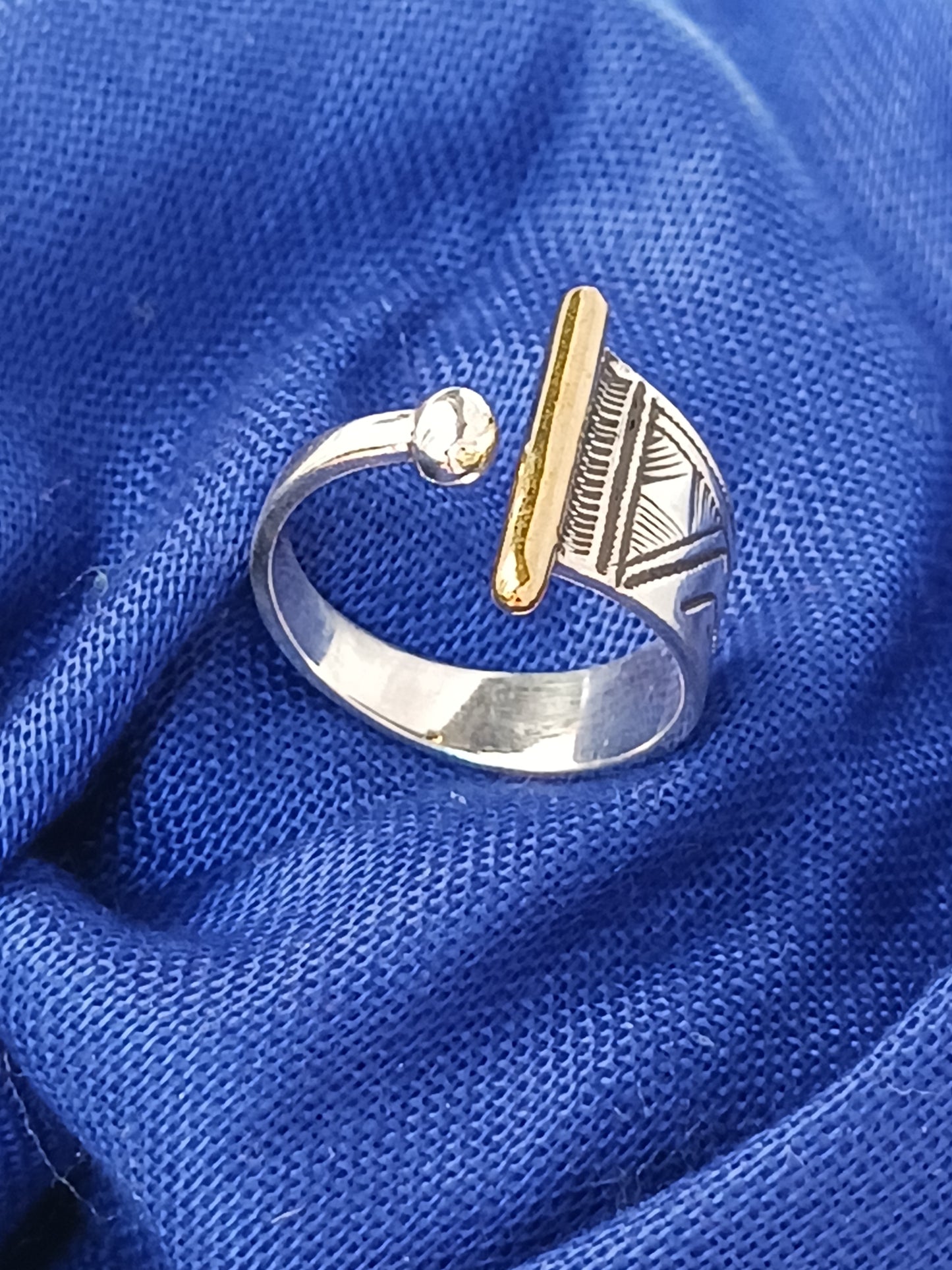 Bague touareg en argent massif