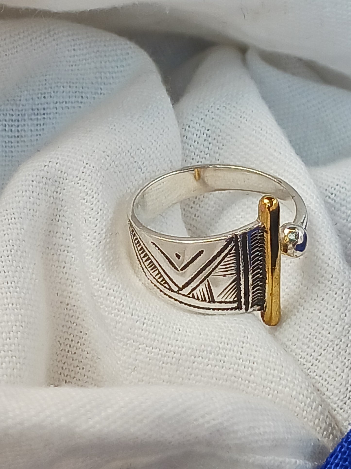 Bague touareg en argent massif