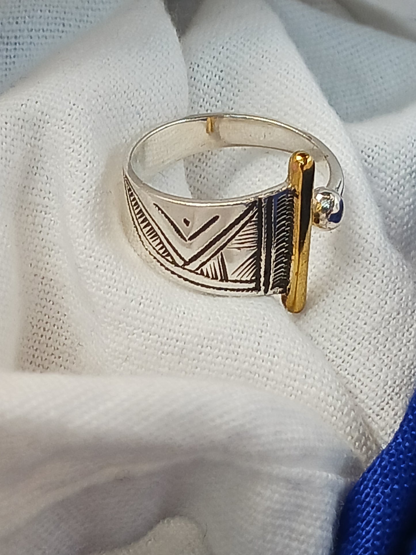 Bague touareg en argent massif