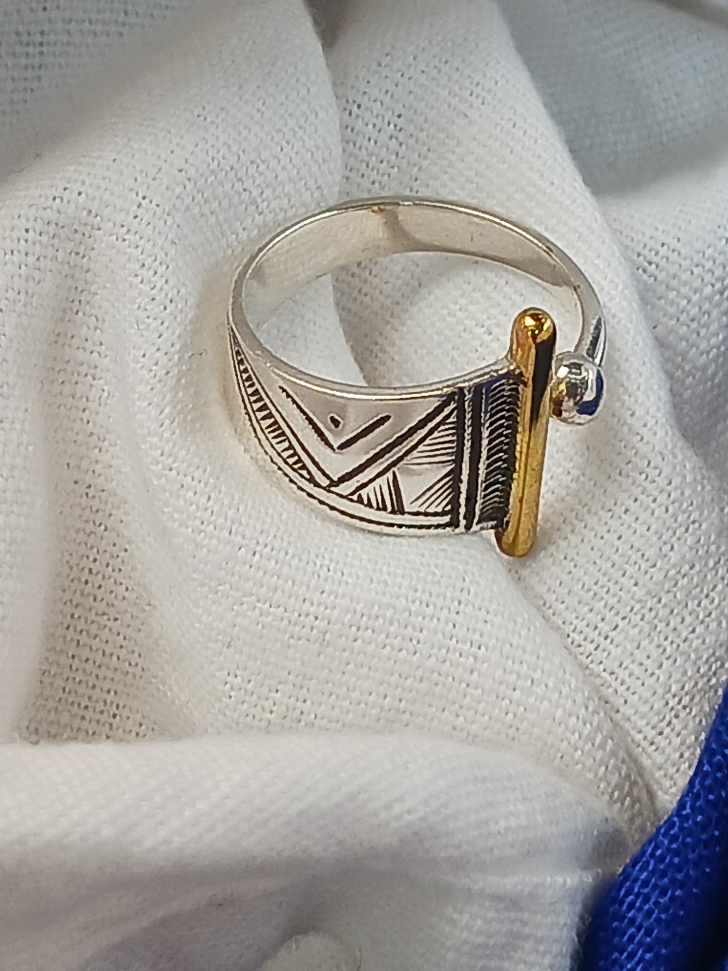 Bague touareg en argent massif