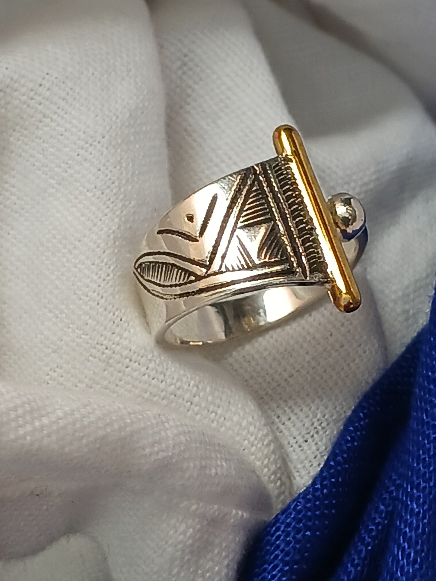 Bague touareg en argent massif