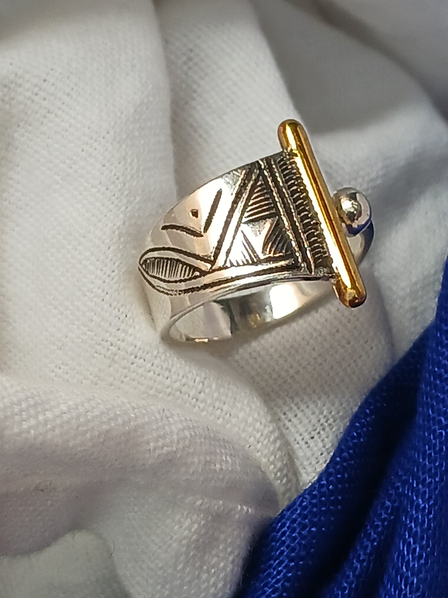 Bague touareg en argent massif