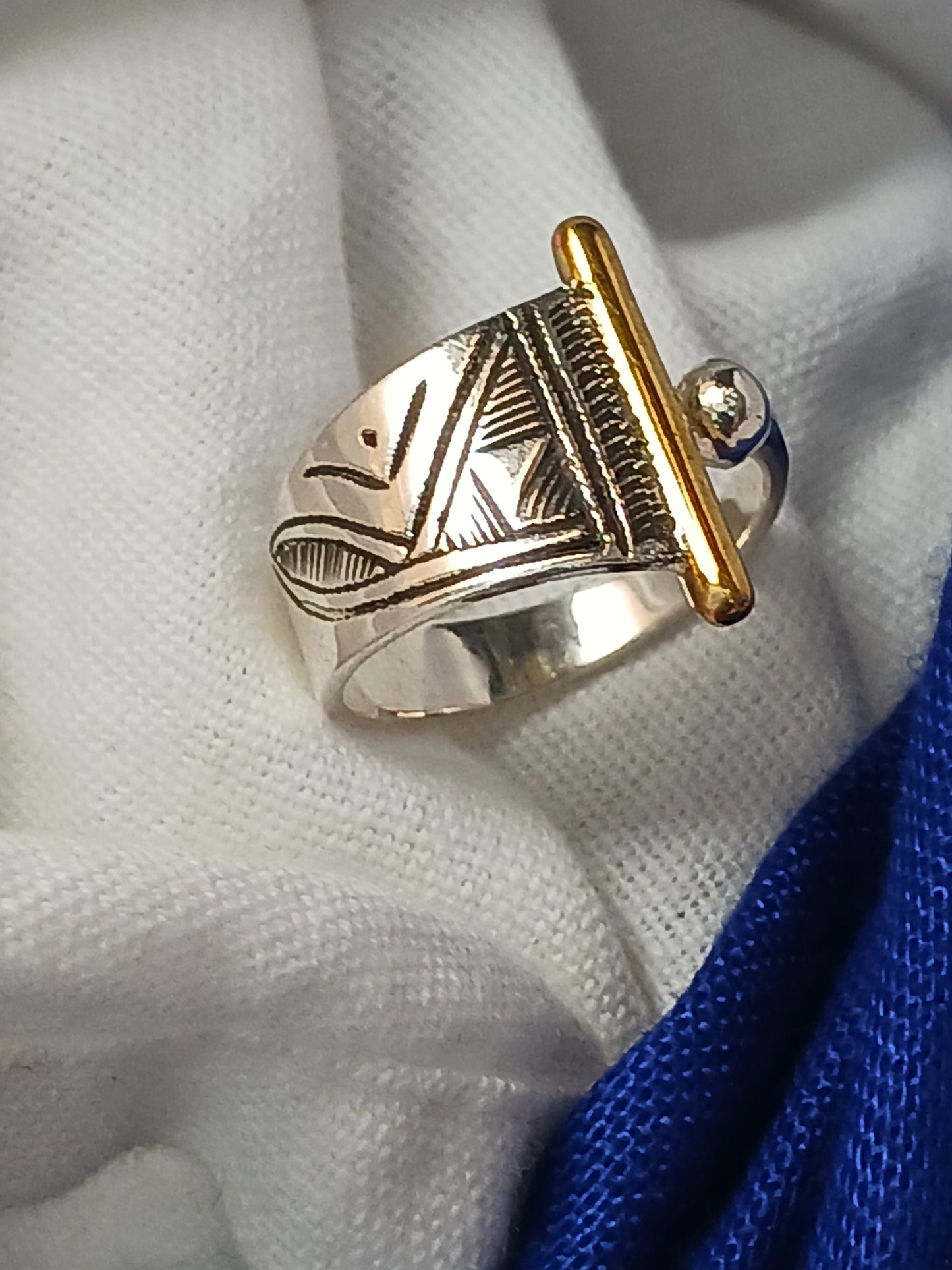 Bague touareg en argent massif