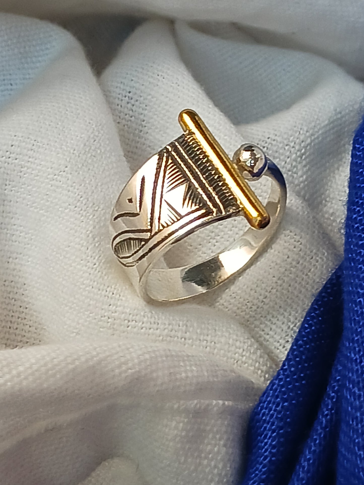 Bague touareg en argent massif