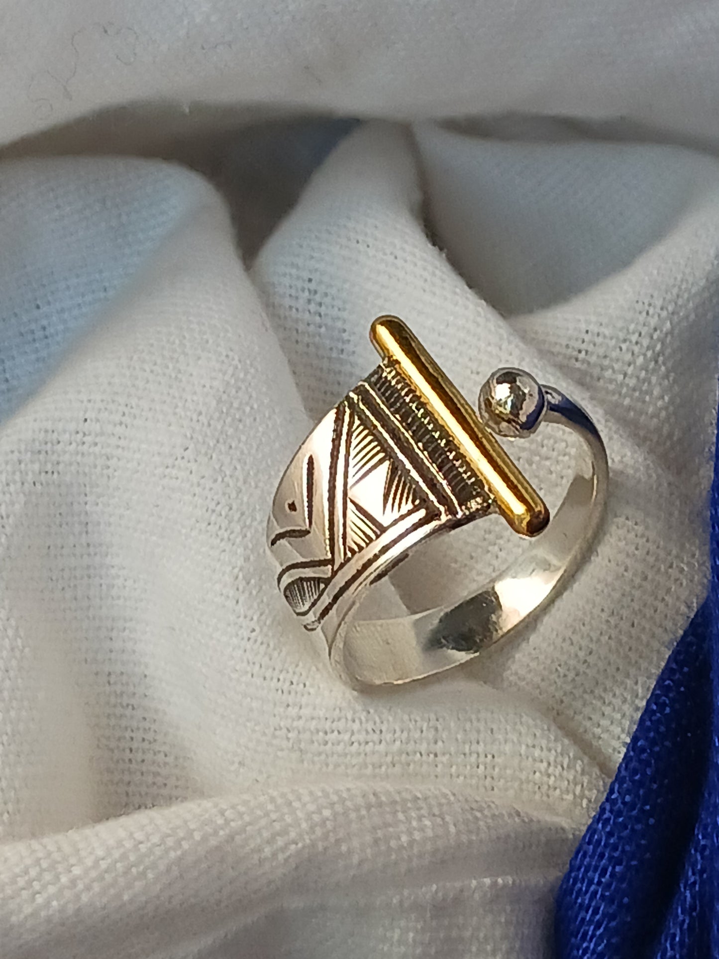 Bague touareg en argent massif
