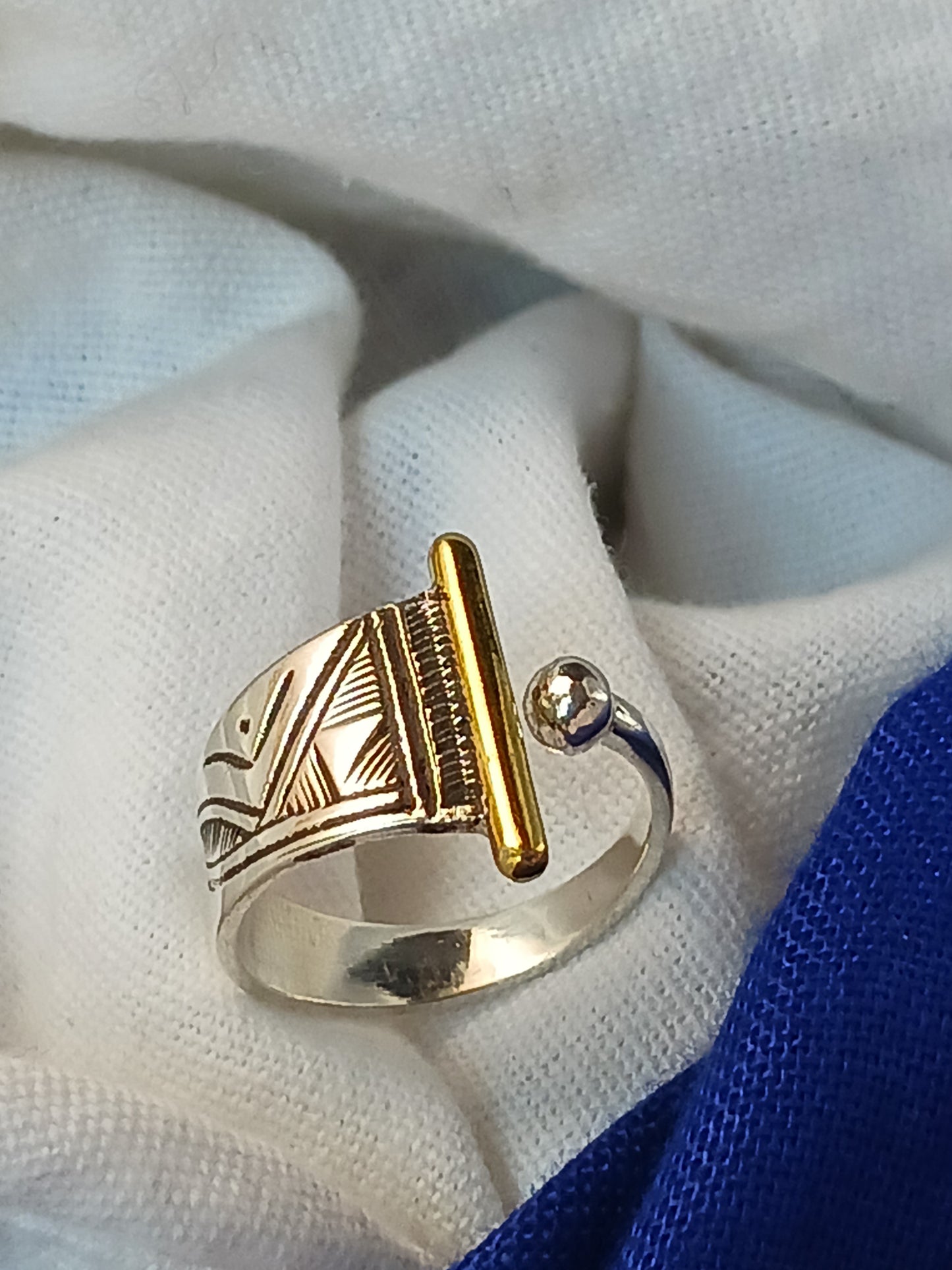 Bague touareg en argent massif