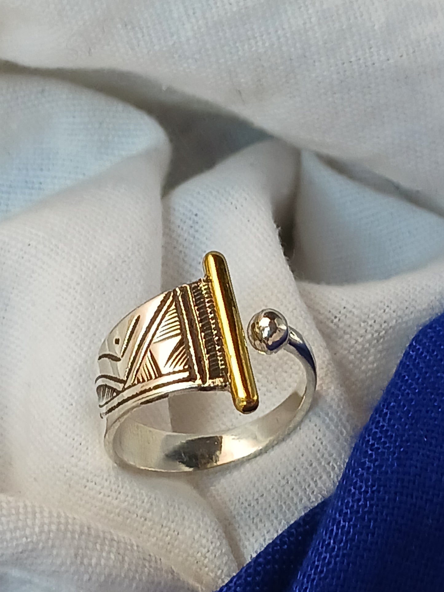Bague touareg en argent massif