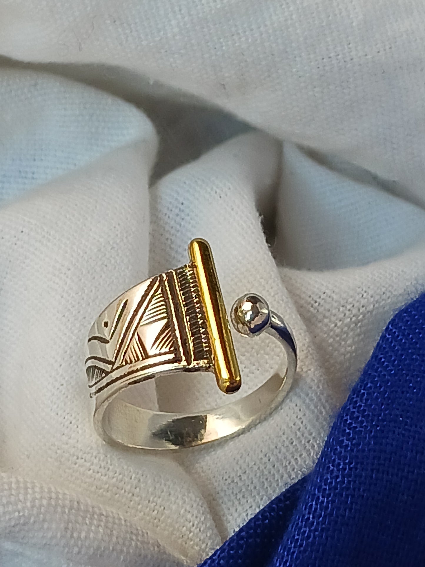 Bague touareg en argent massif