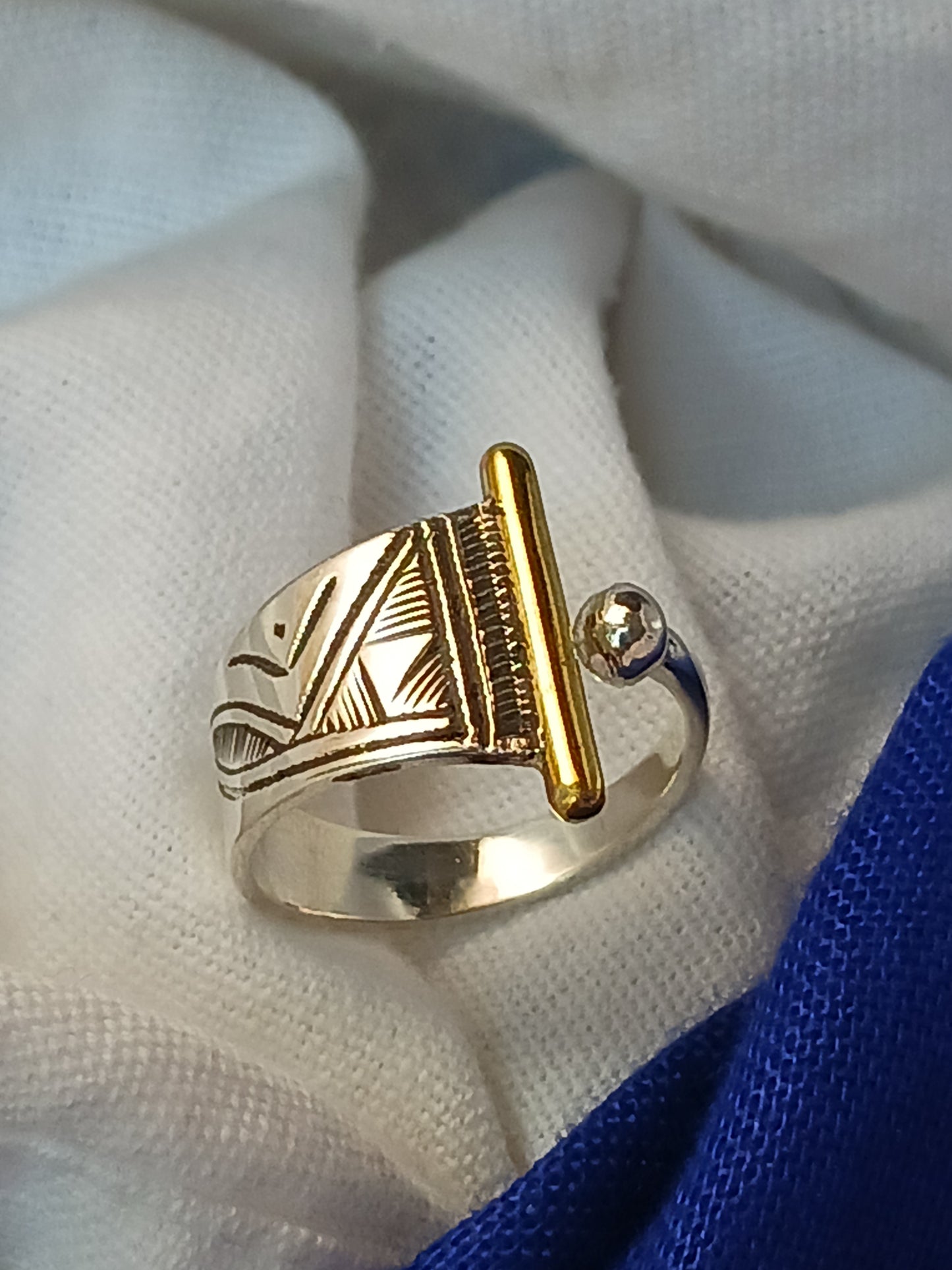 Bague touareg en argent massif