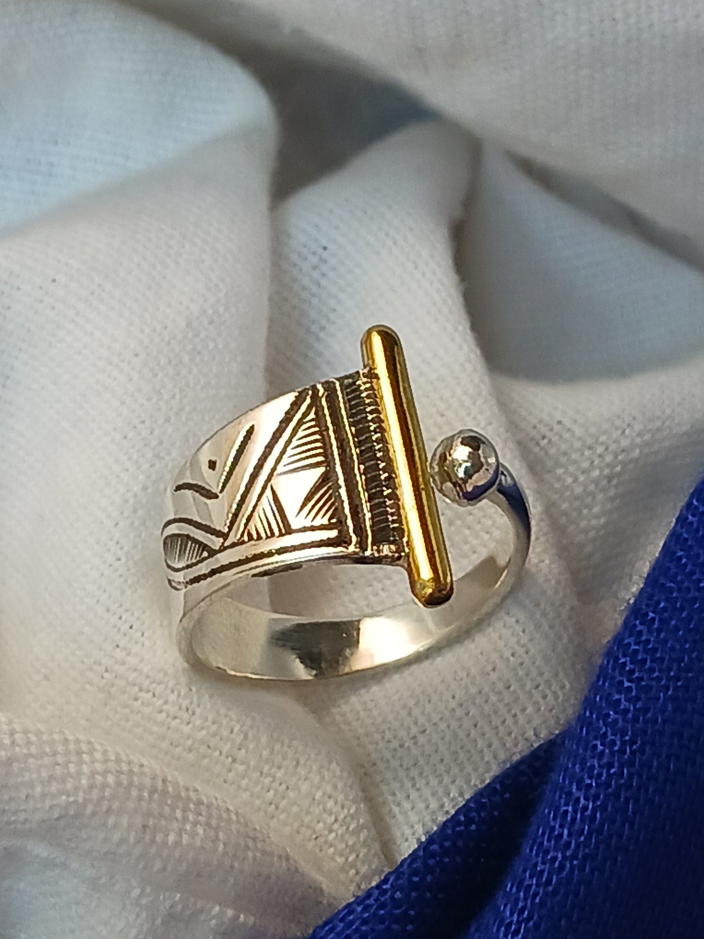 Bague touareg en argent massif