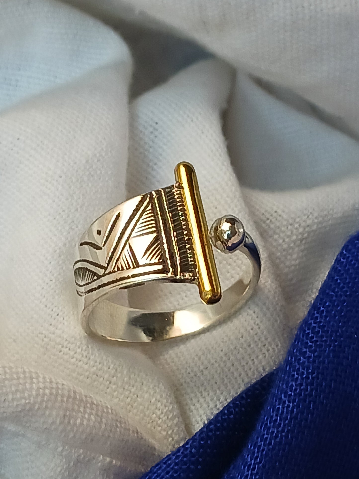 Bague touareg en argent massif