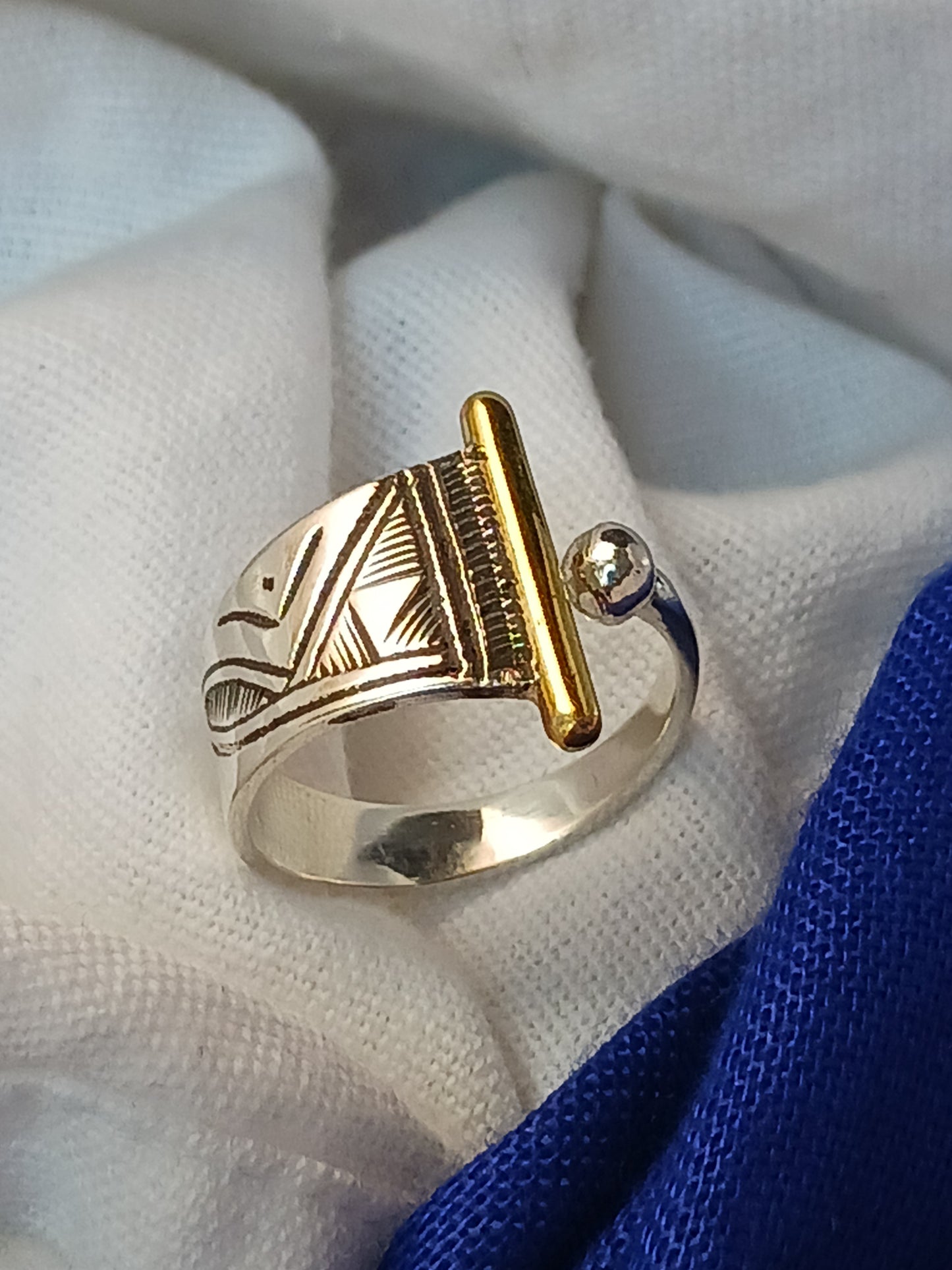 Bague touareg en argent massif